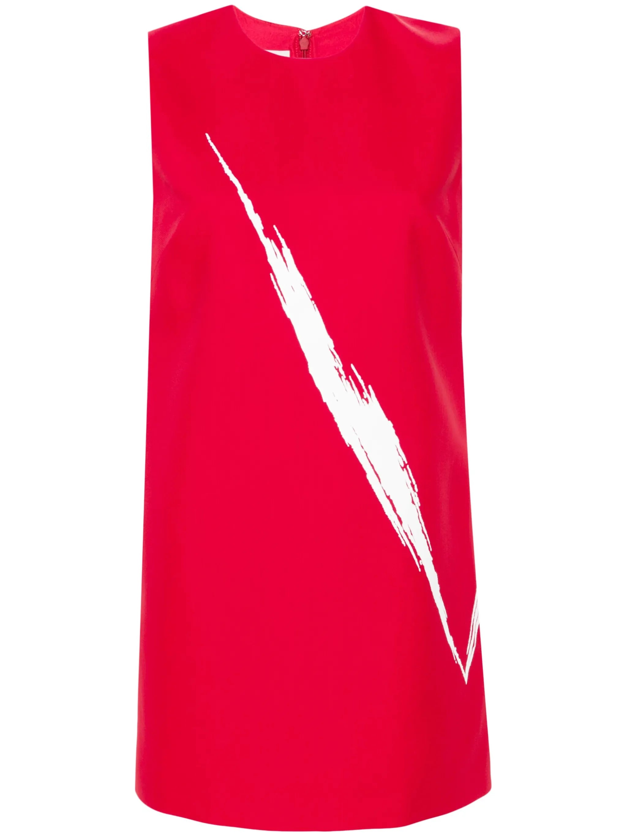 graphic-print mini dress