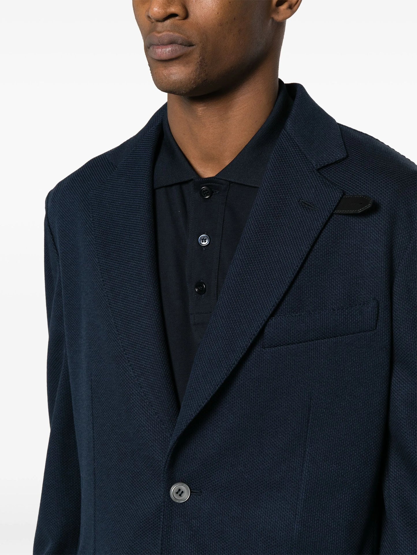 silk-blend knitted blazer