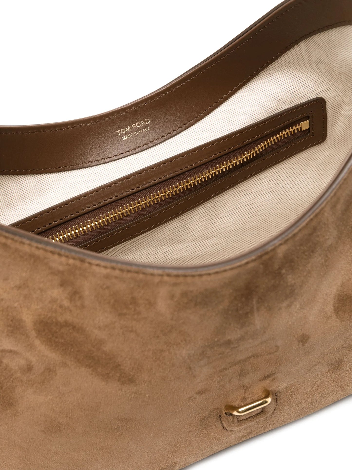 medium Monarch suede shoulder bag