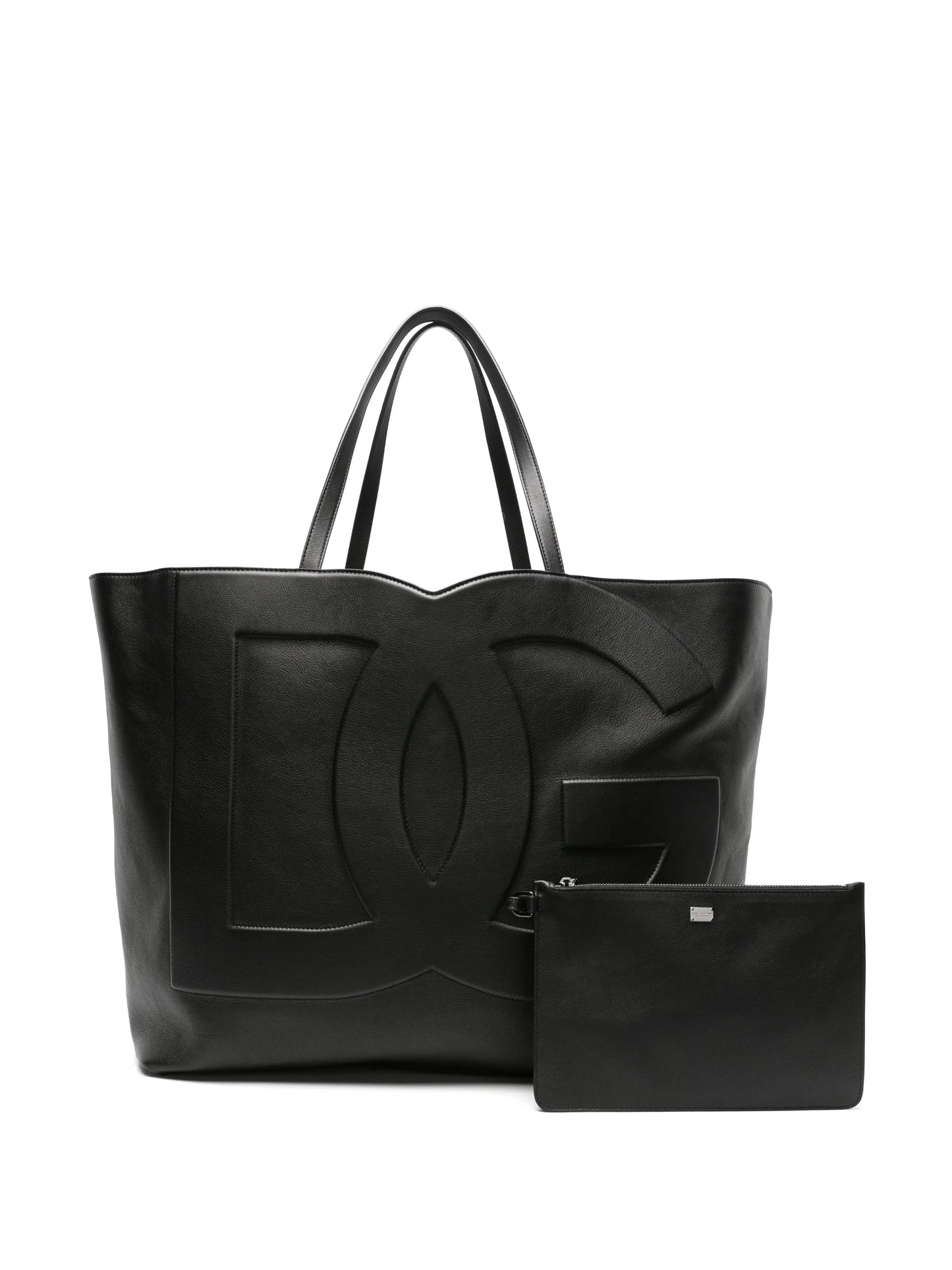 DG Logo leather tote bag