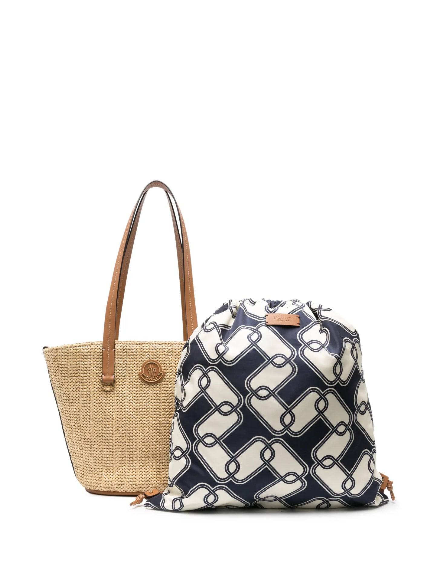 small Hubba raffia tote bag