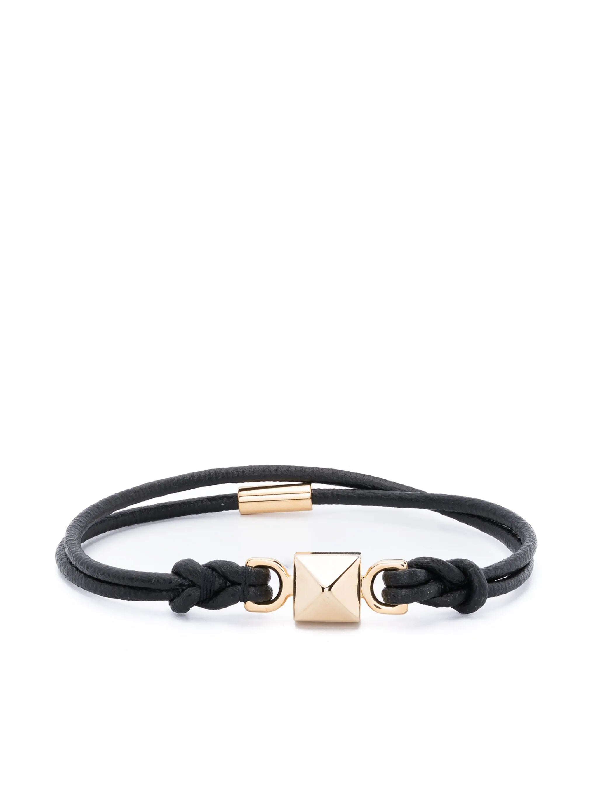 Rockstud leather bracelet