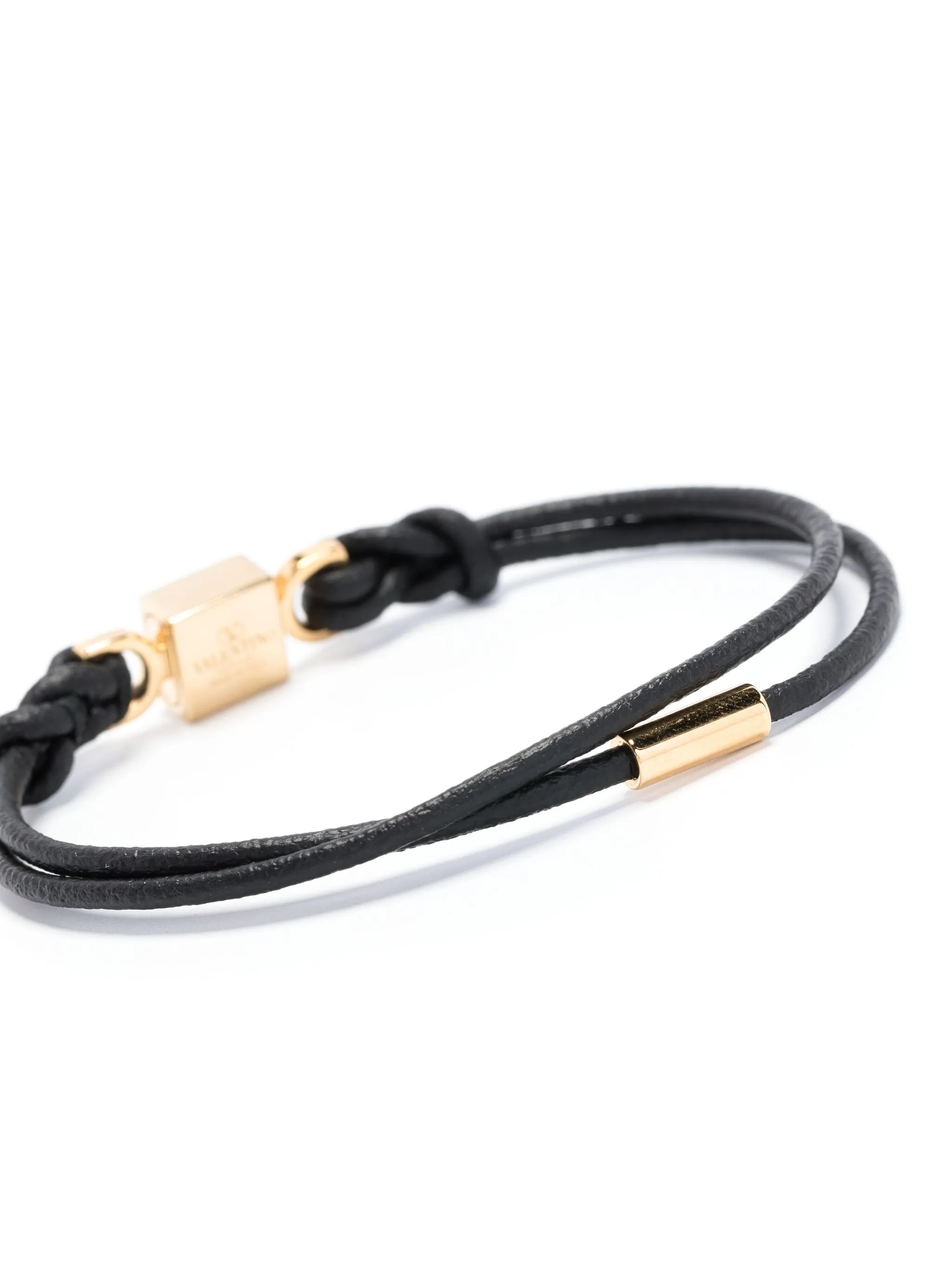 Rockstud leather bracelet