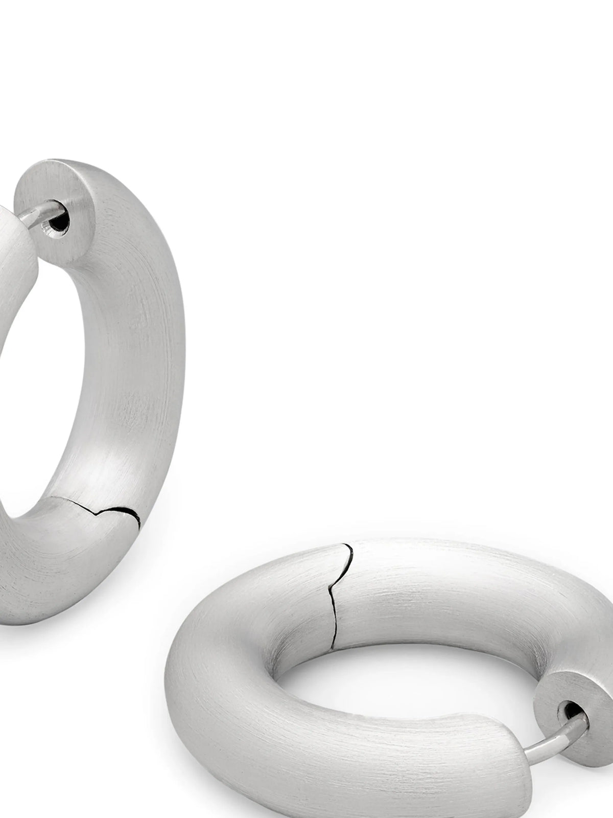 Chunky Hoops Satin earrings