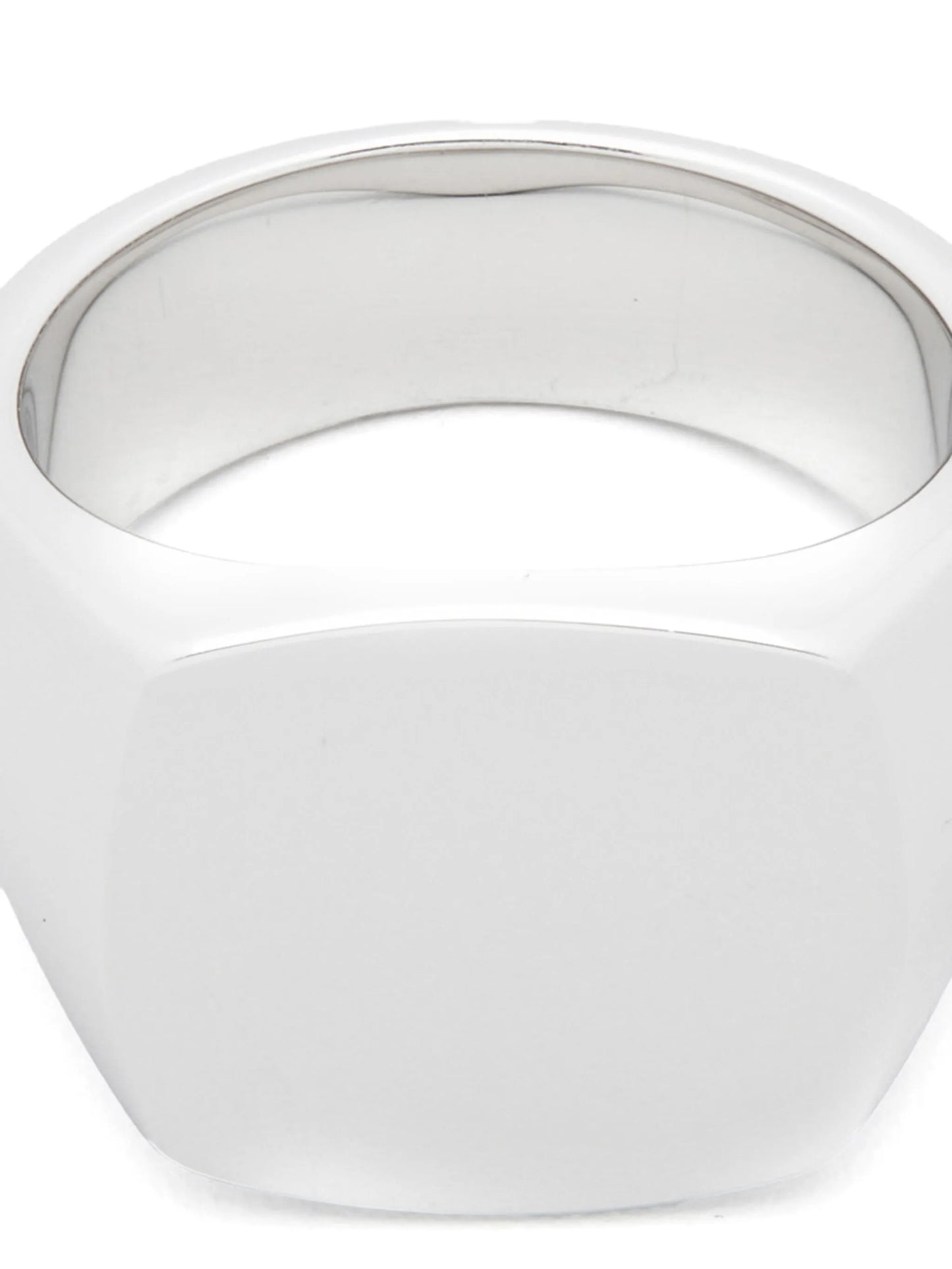 Cushion Polished signet ring
