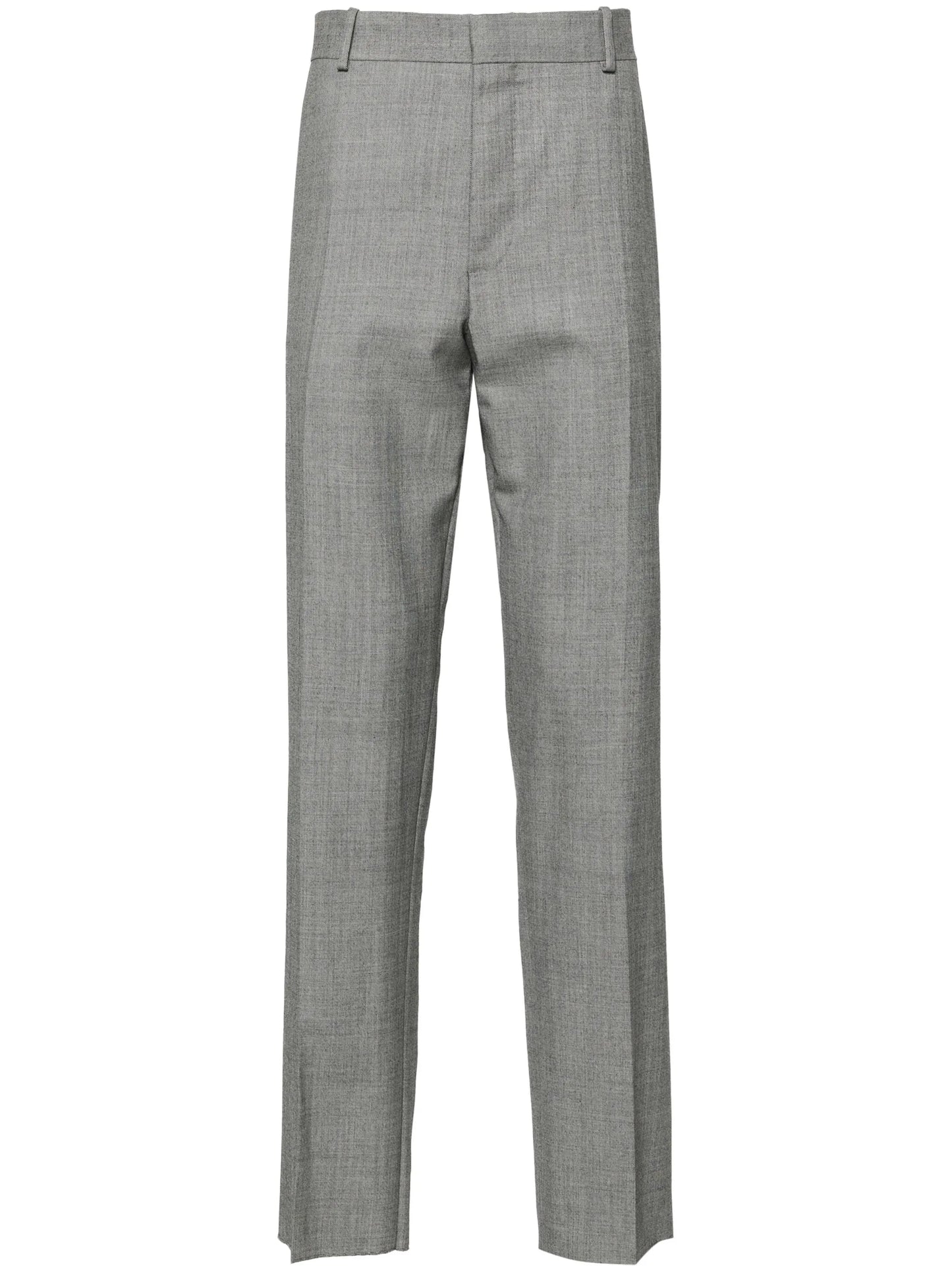 mid-rise wool tailored trousers