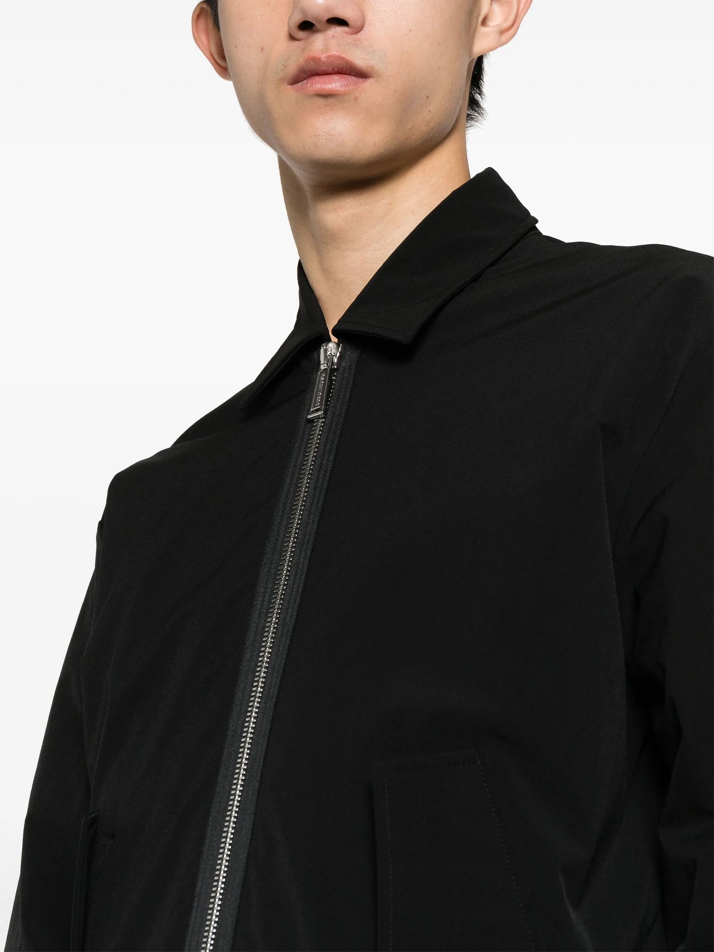 classic-collar padded jacket