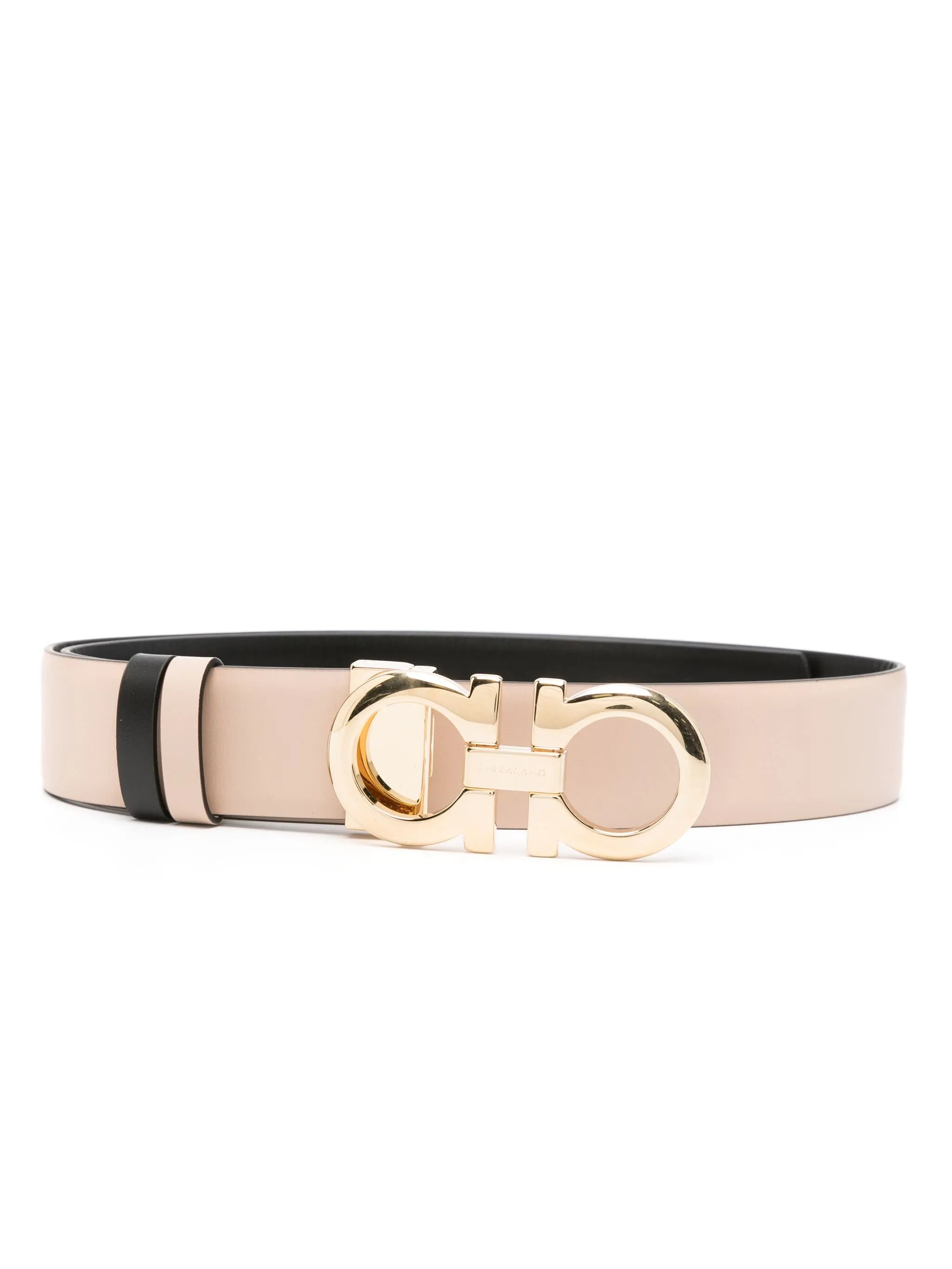 Gancini reversible leather belt