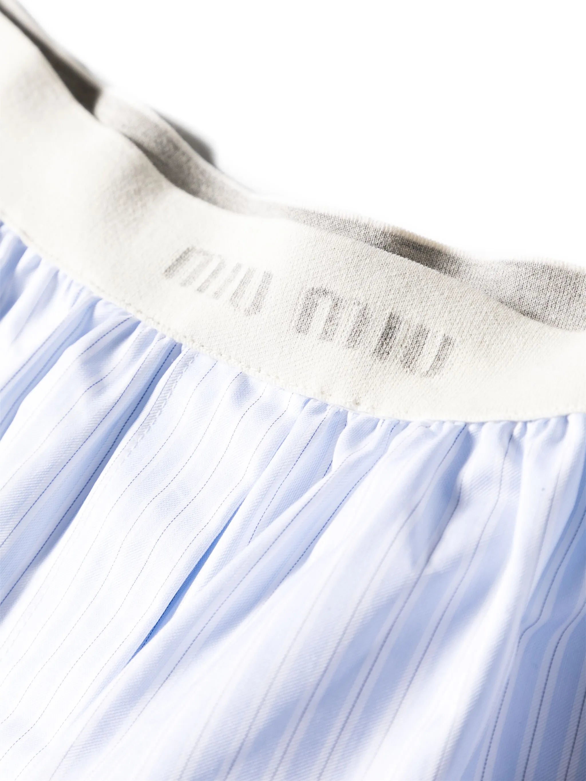 logo-waistband striped pajama shorts