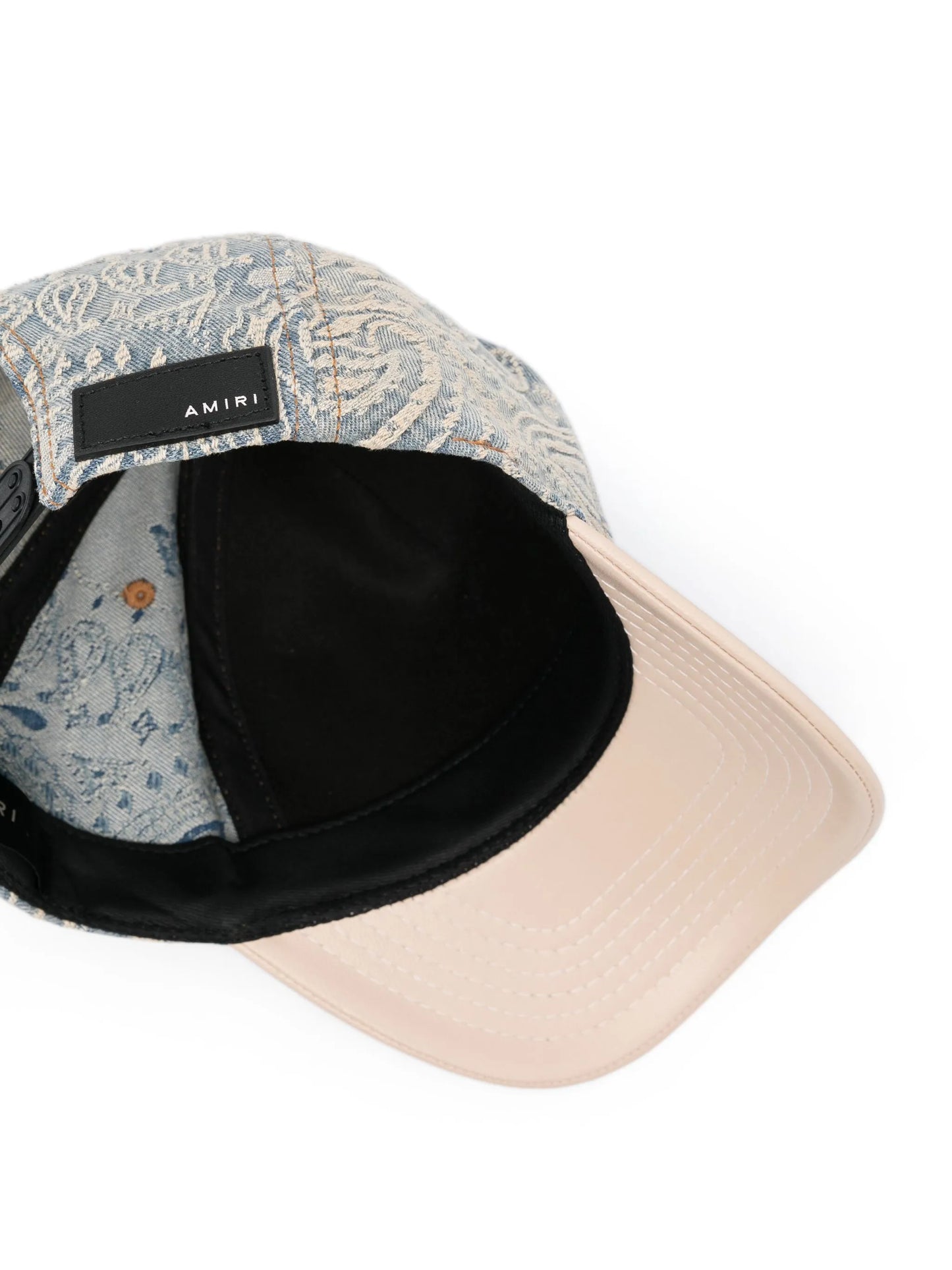 bandana-jacquard denim hat