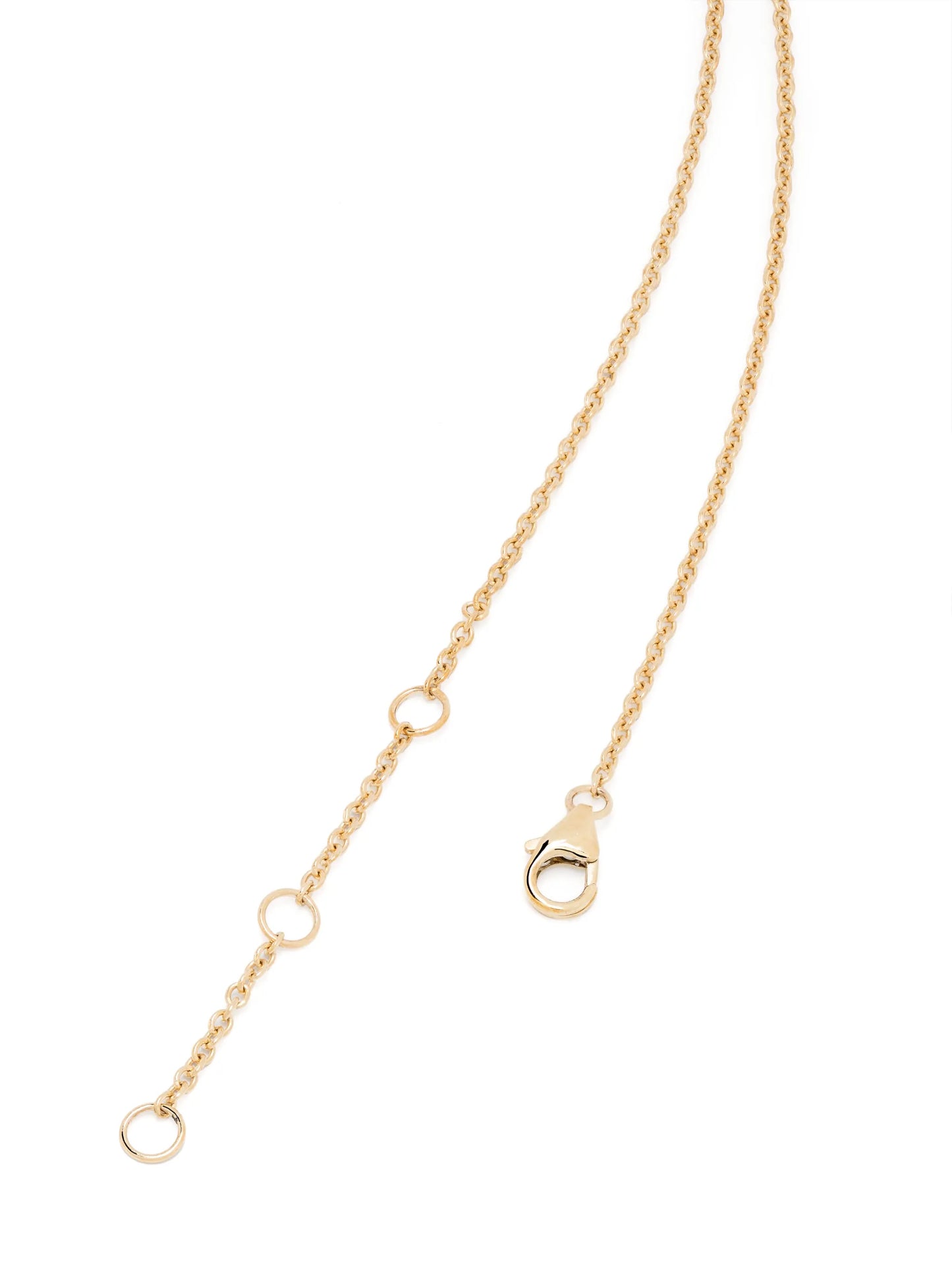 9kt gold Crab Pendant multi-stone necklace