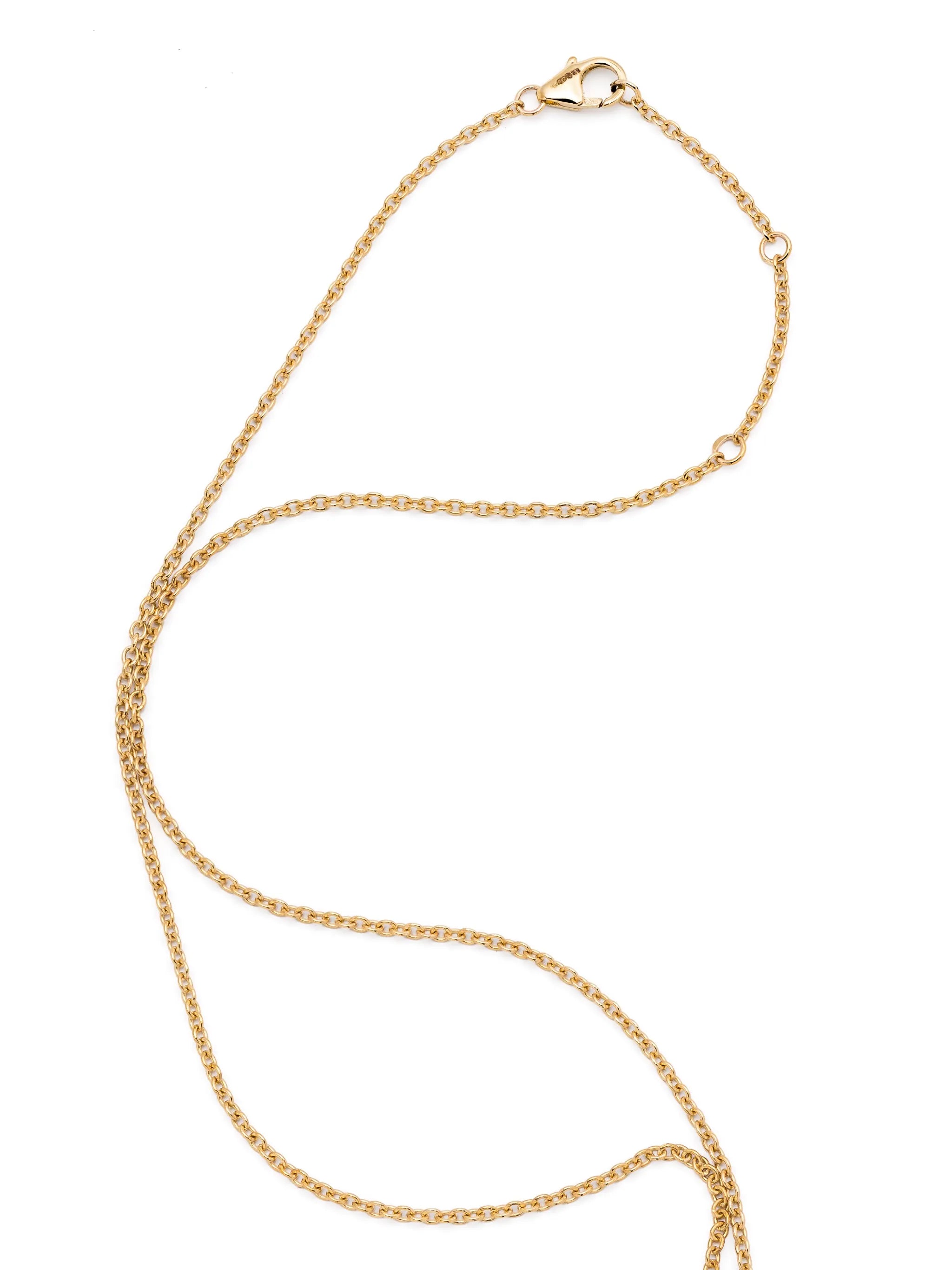 9kt yellow gold Elephant Coquillage pendant necklace