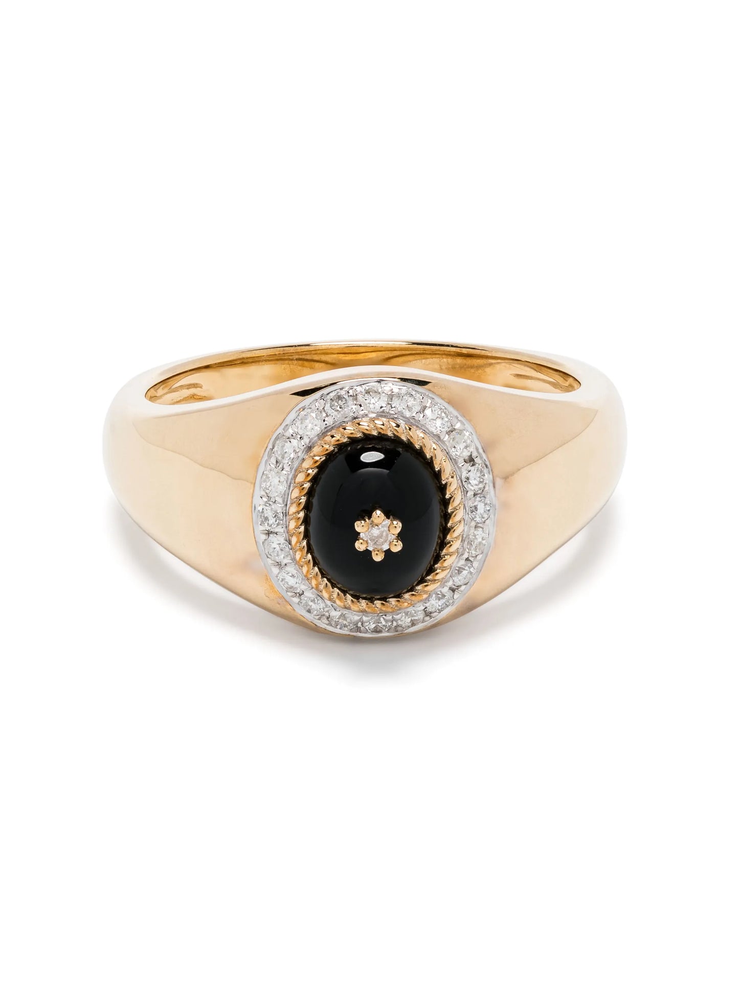 9kt yellow gold Mini Chevalière Pompadour signet ring