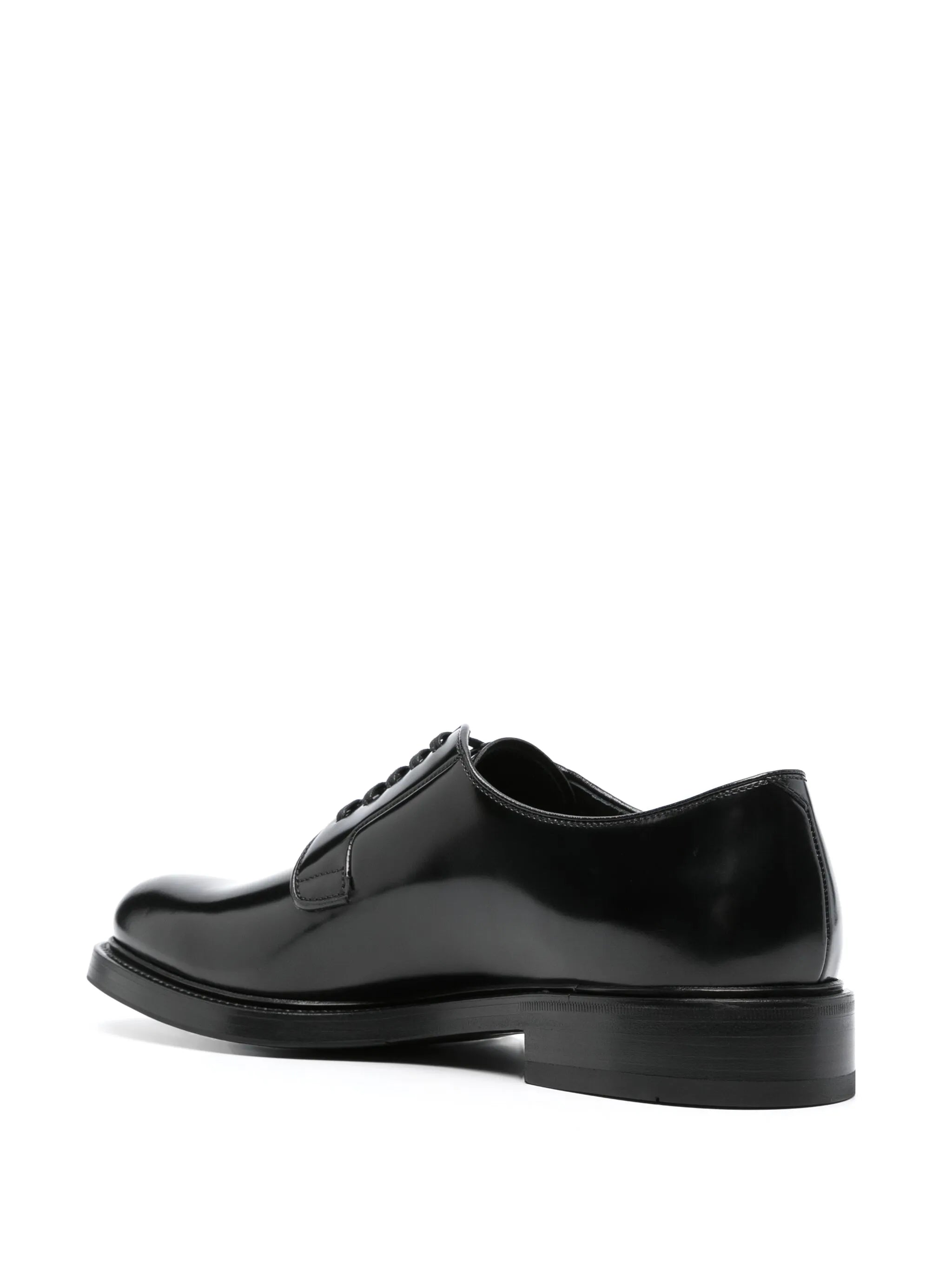 logo-debossed leather oxford shoes