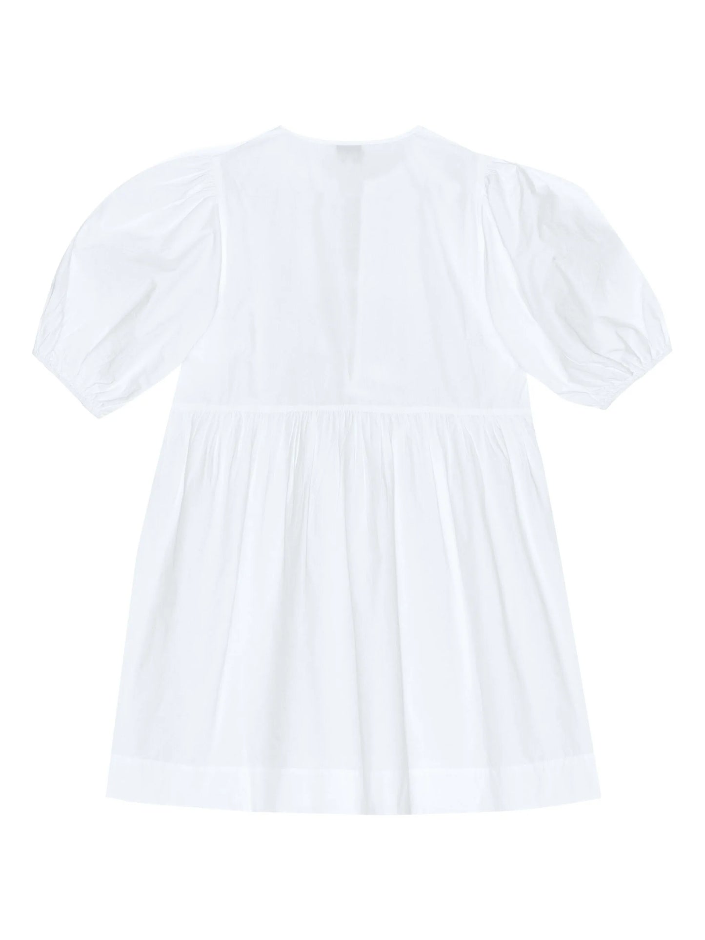 poplin tie string mini dress