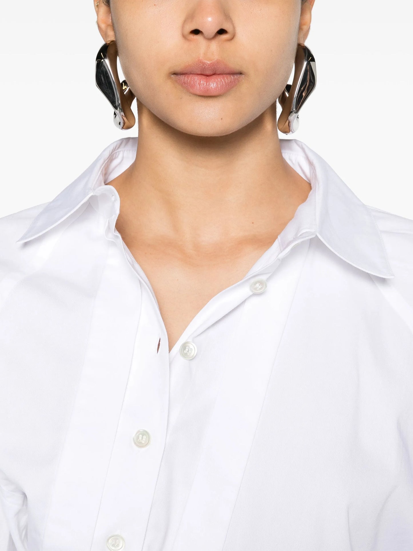 asymmetric cotton shirt