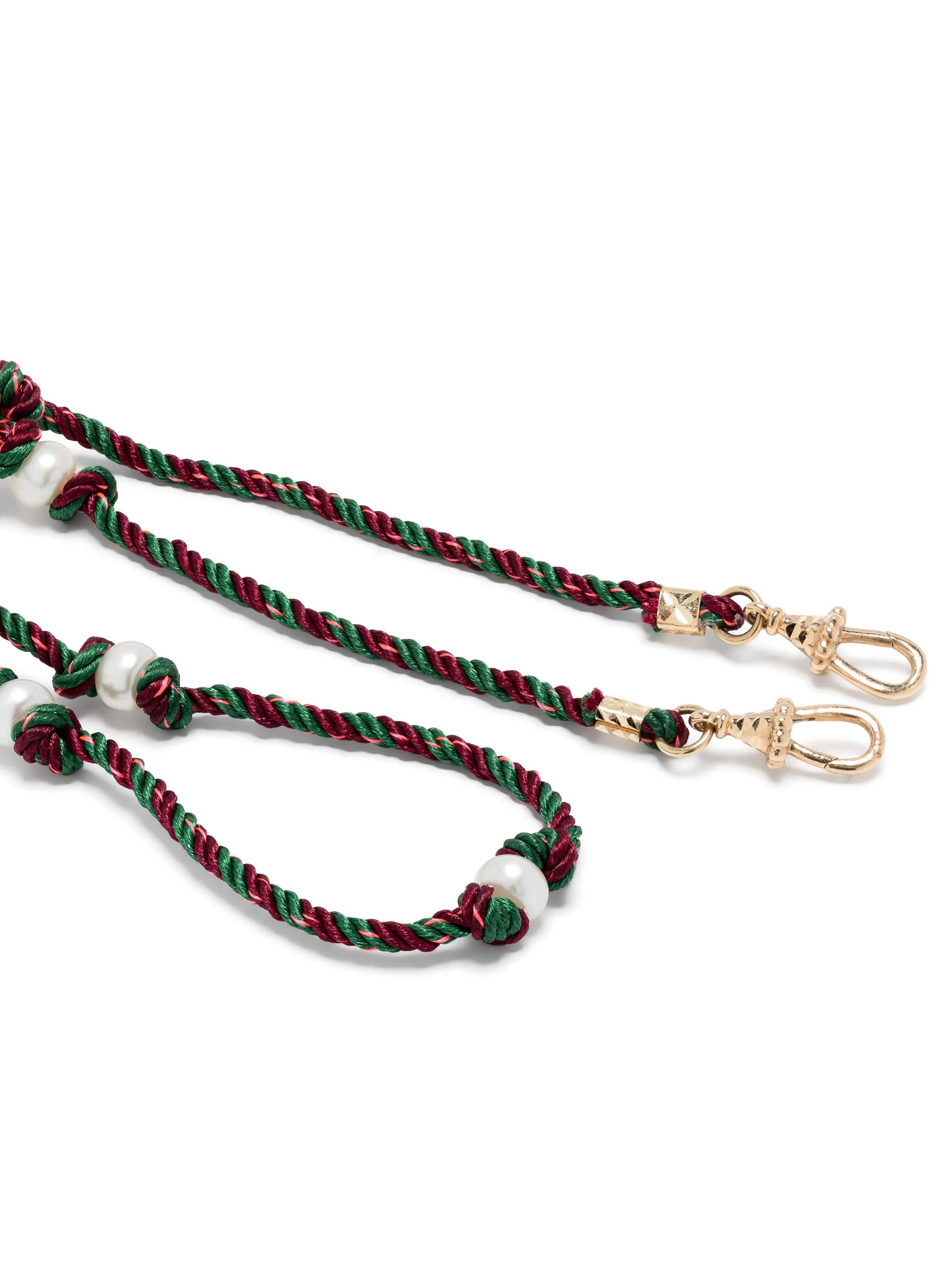 14kt yellow gold Mauli Silky braided necklace