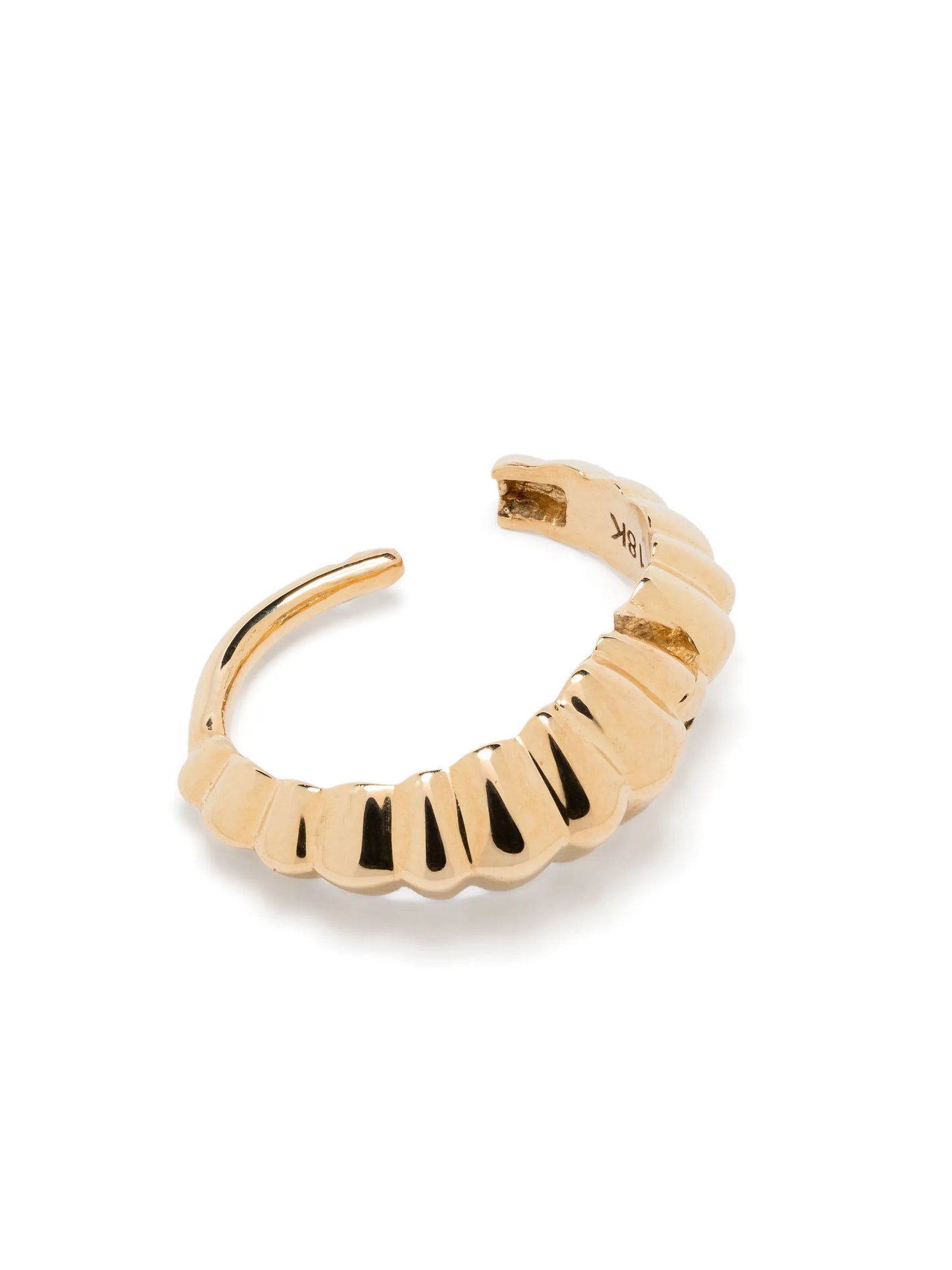 18kt yellow gold mini Crescent single earring