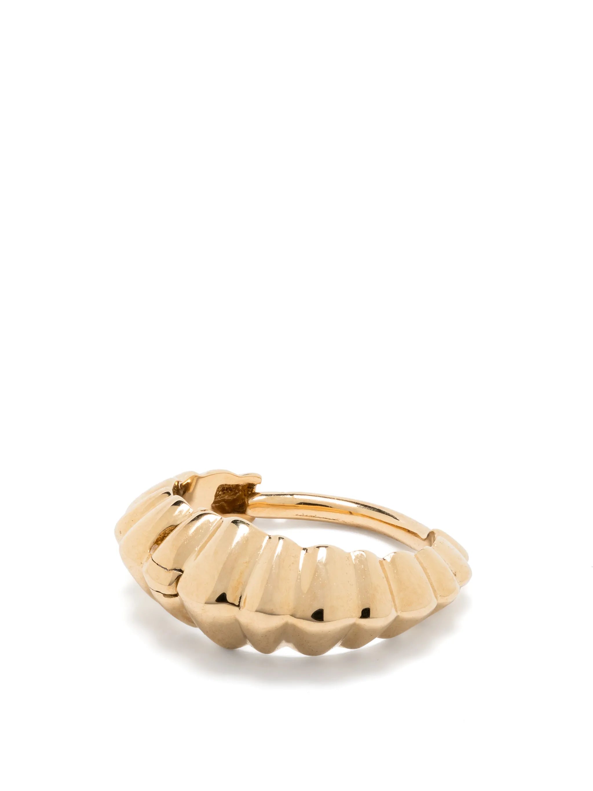 18kt yellow gold mini Crescent single earring