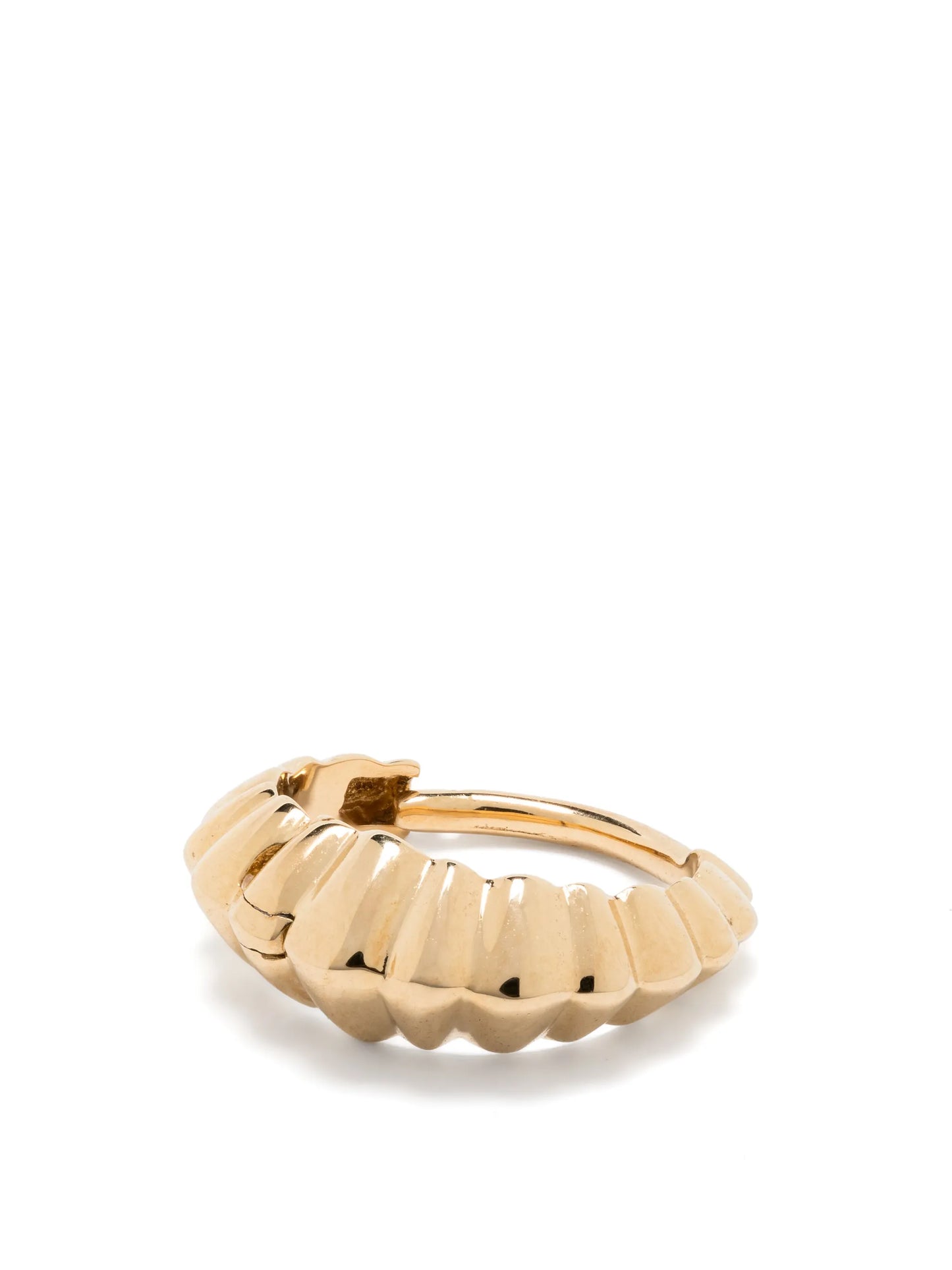18kt yellow gold mini Crescent single earring