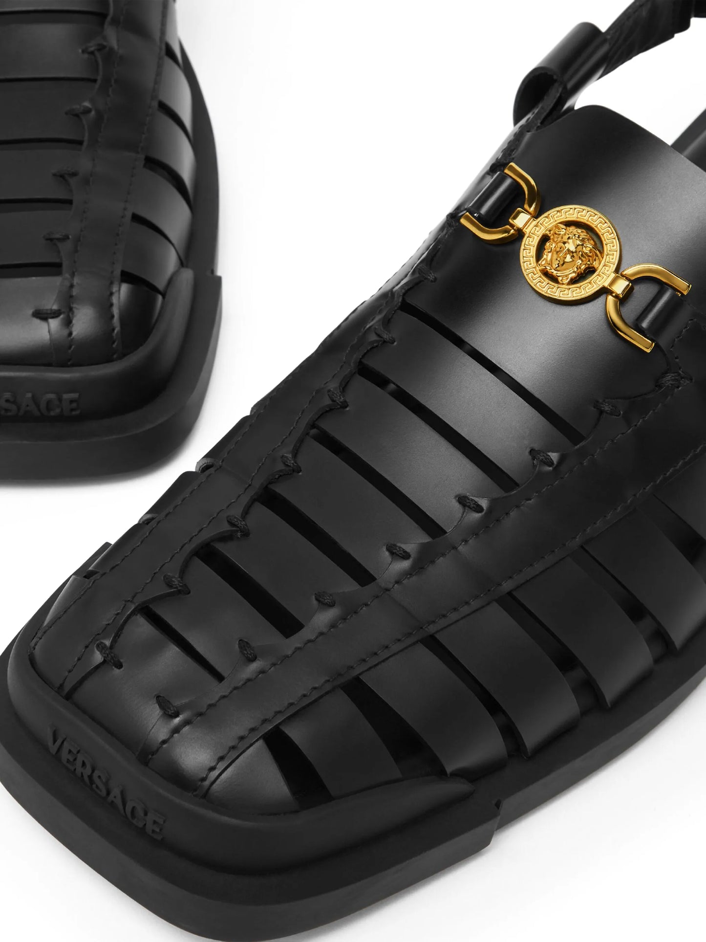 Medusa '95 caged leather sandals