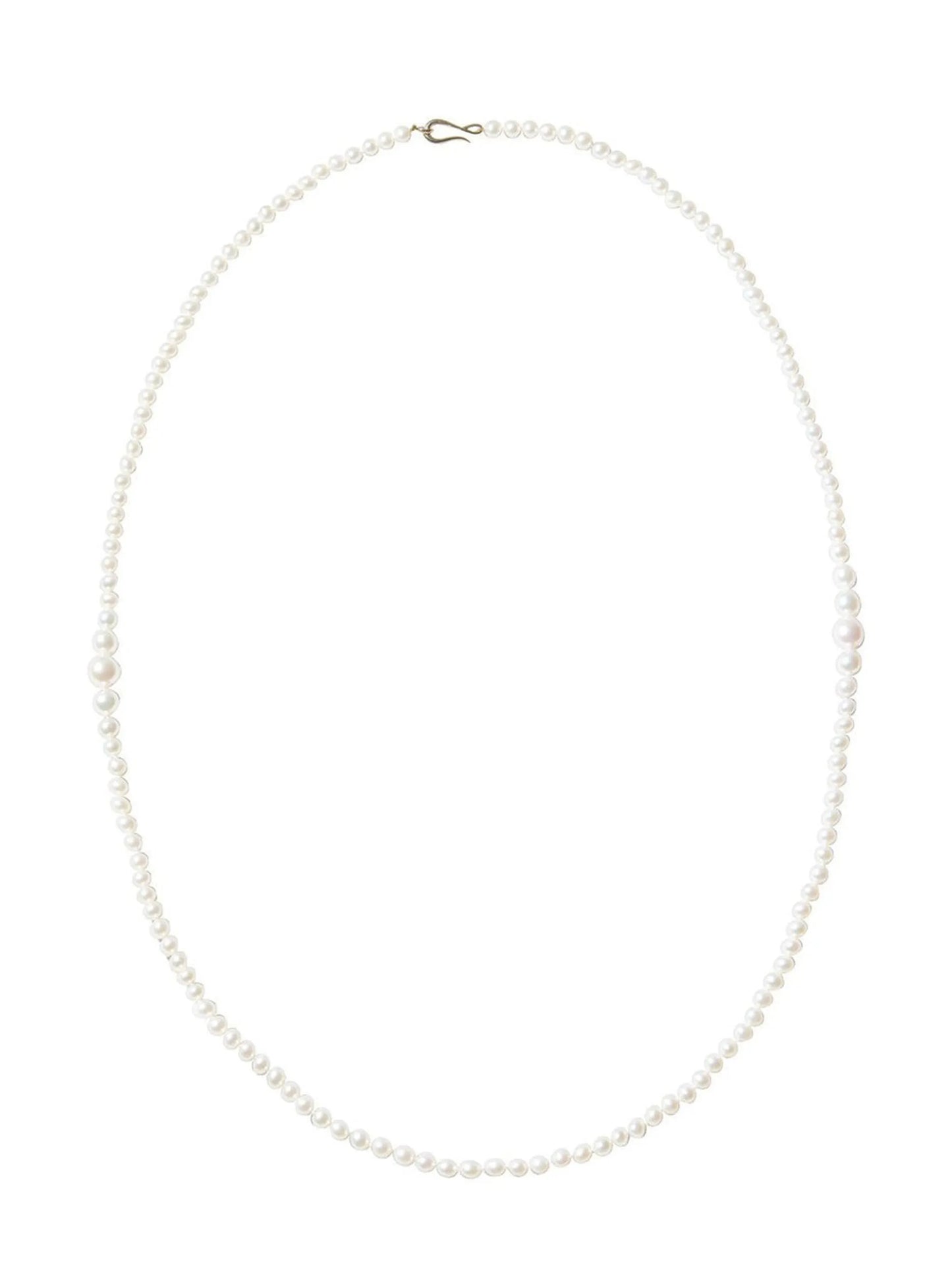 14kt yellow gold freshwater pearl necklace