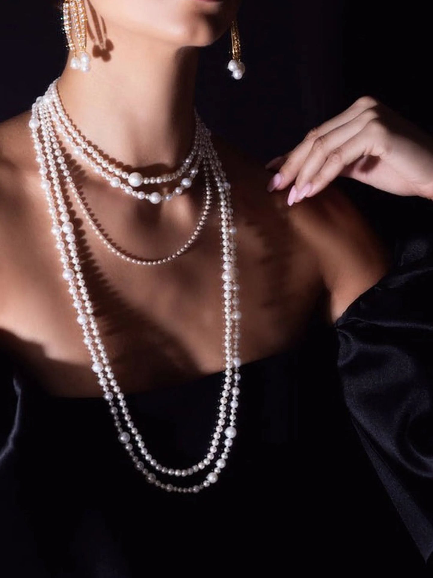 14kt yellow gold freshwater pearl necklace