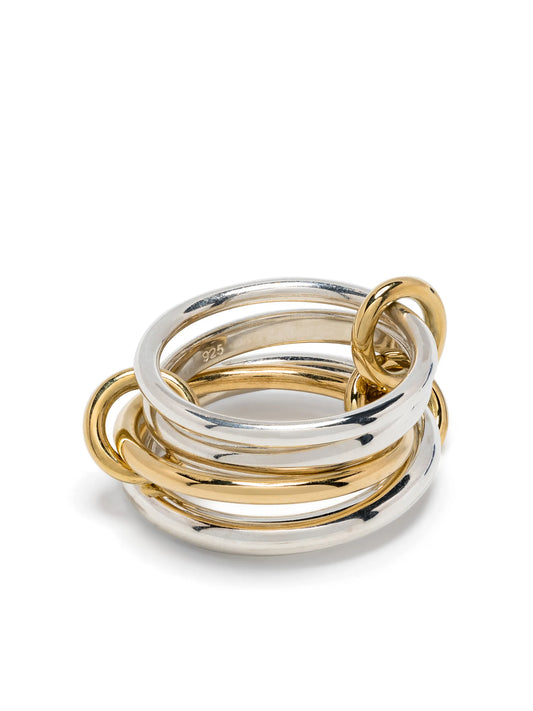18kt yellow gold and sterling silver Hyacinth rings