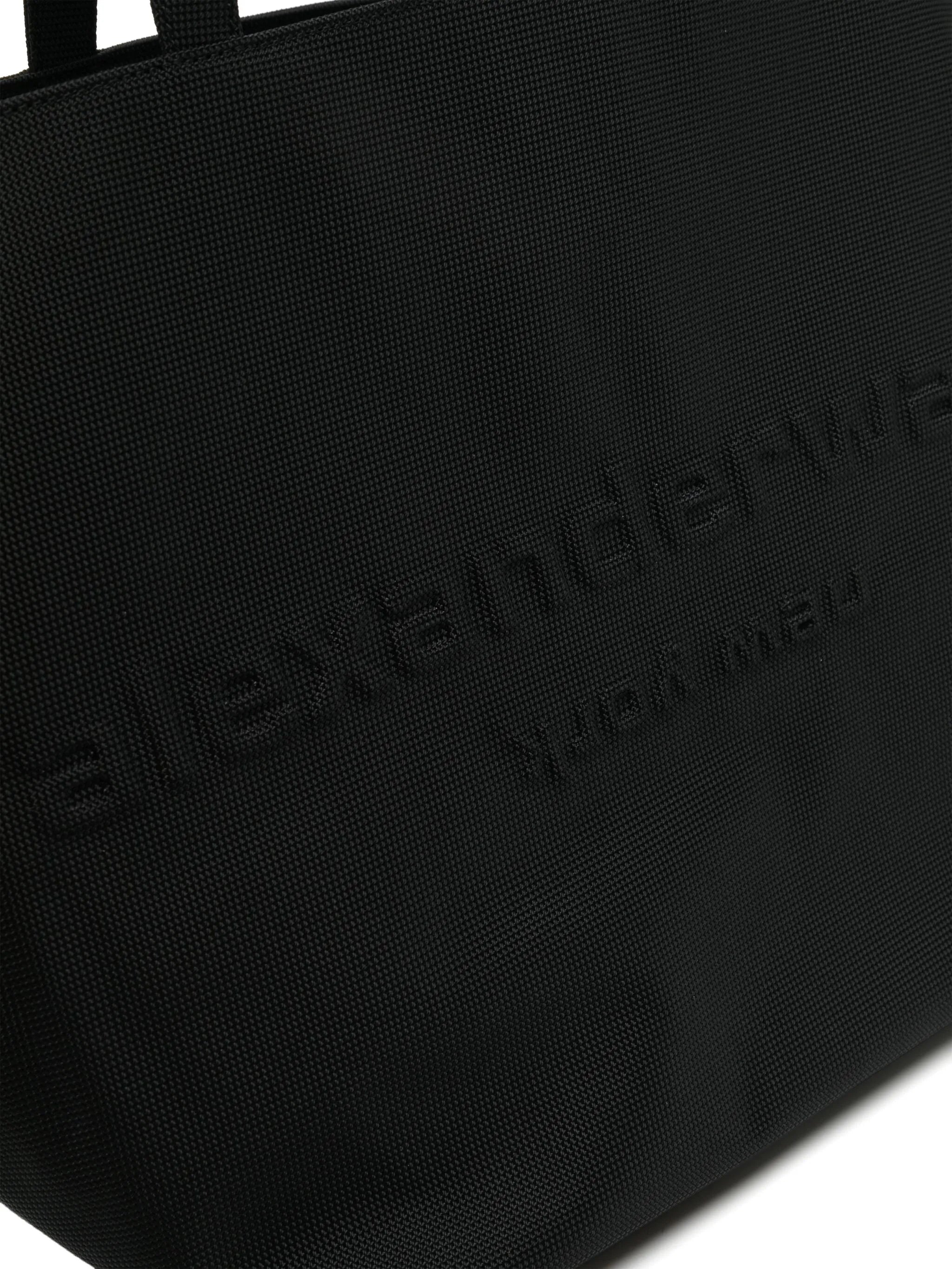 Punch logo-embossed tote bag
