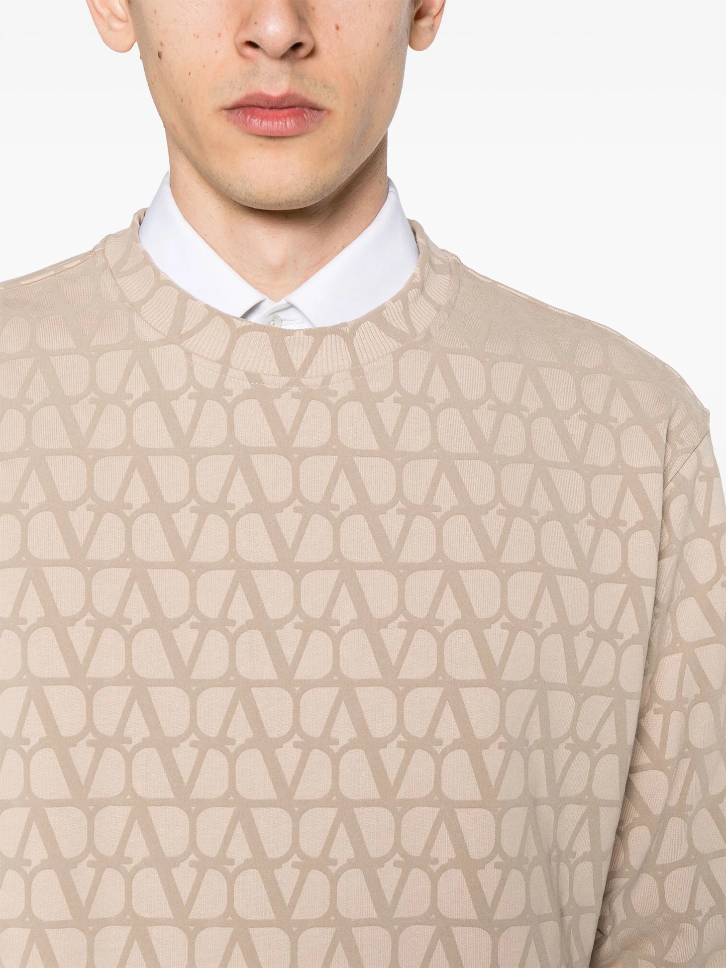 Toile Iconographe-print cotton sweatshirt