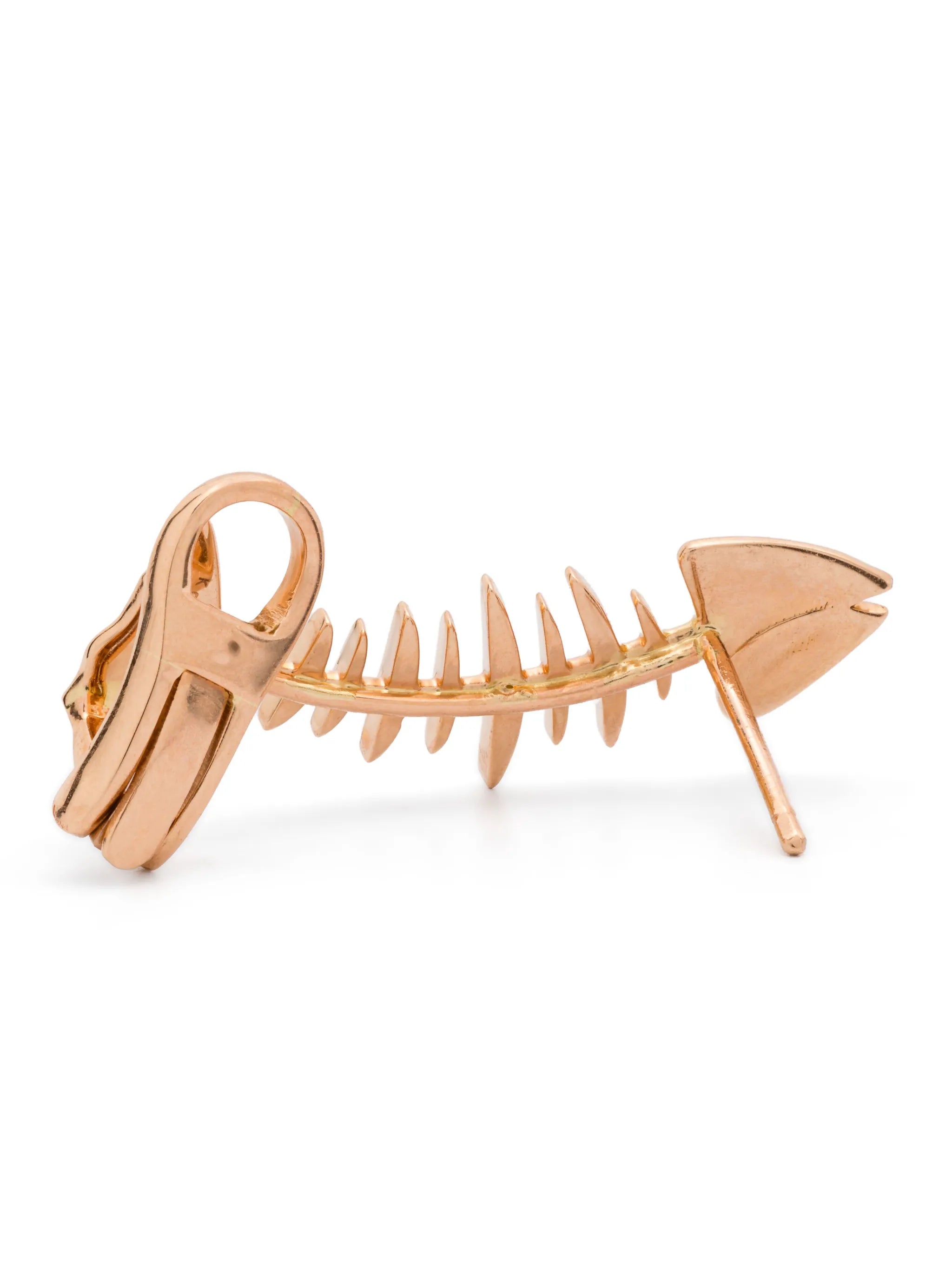 18kt rose gold Wishbone ruby ear cuff