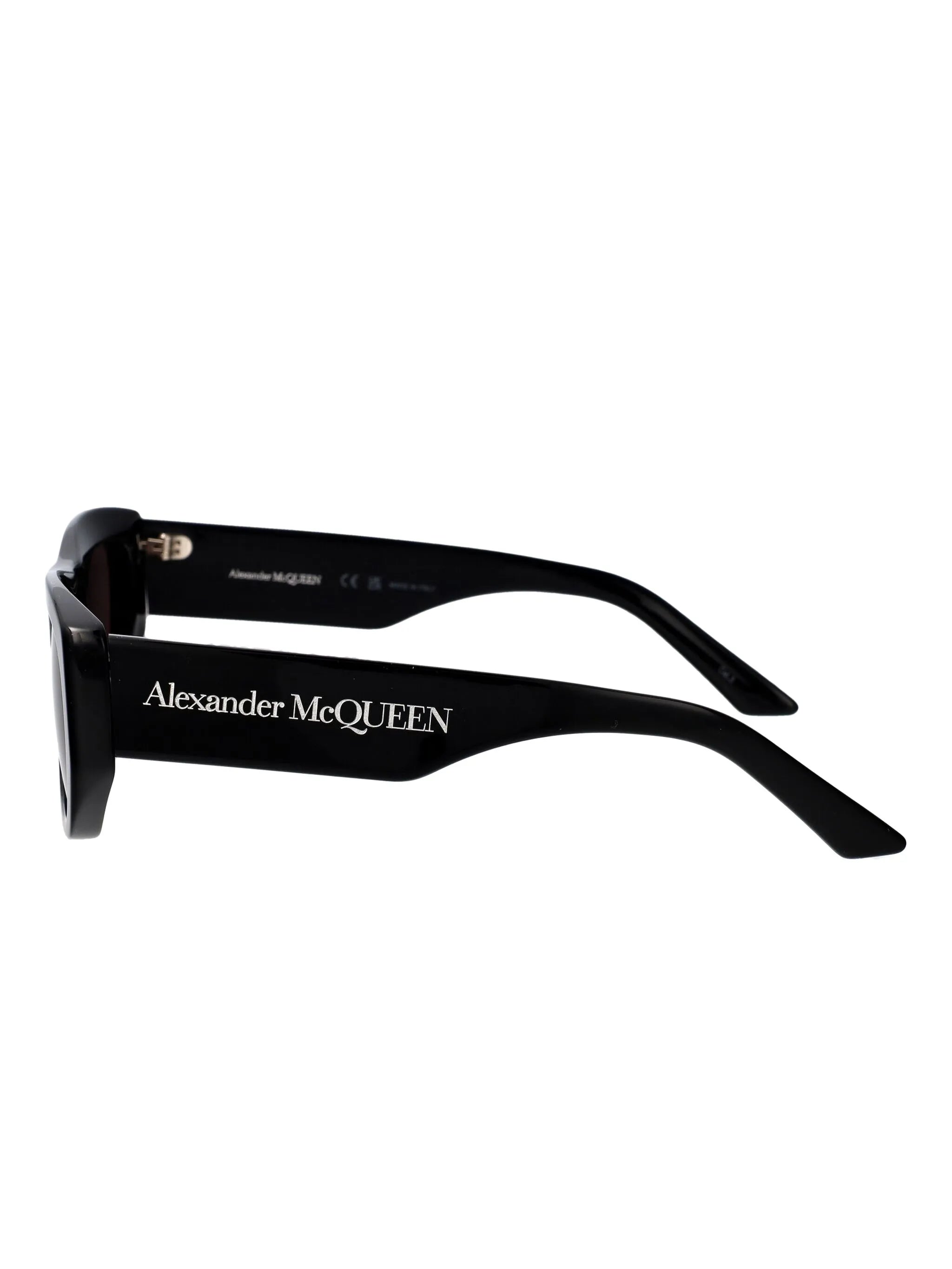 logo-print geometric-frame sunglasses