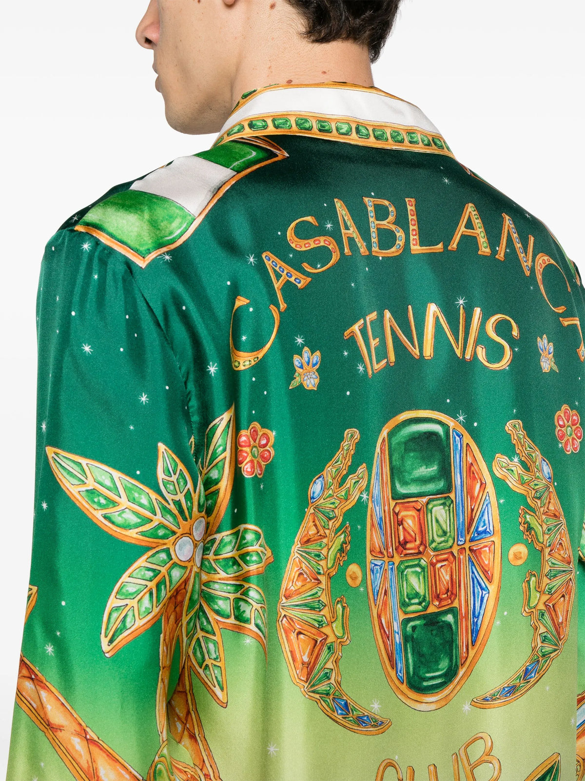 Joyaux D'Afrique long sleeve silk shirt