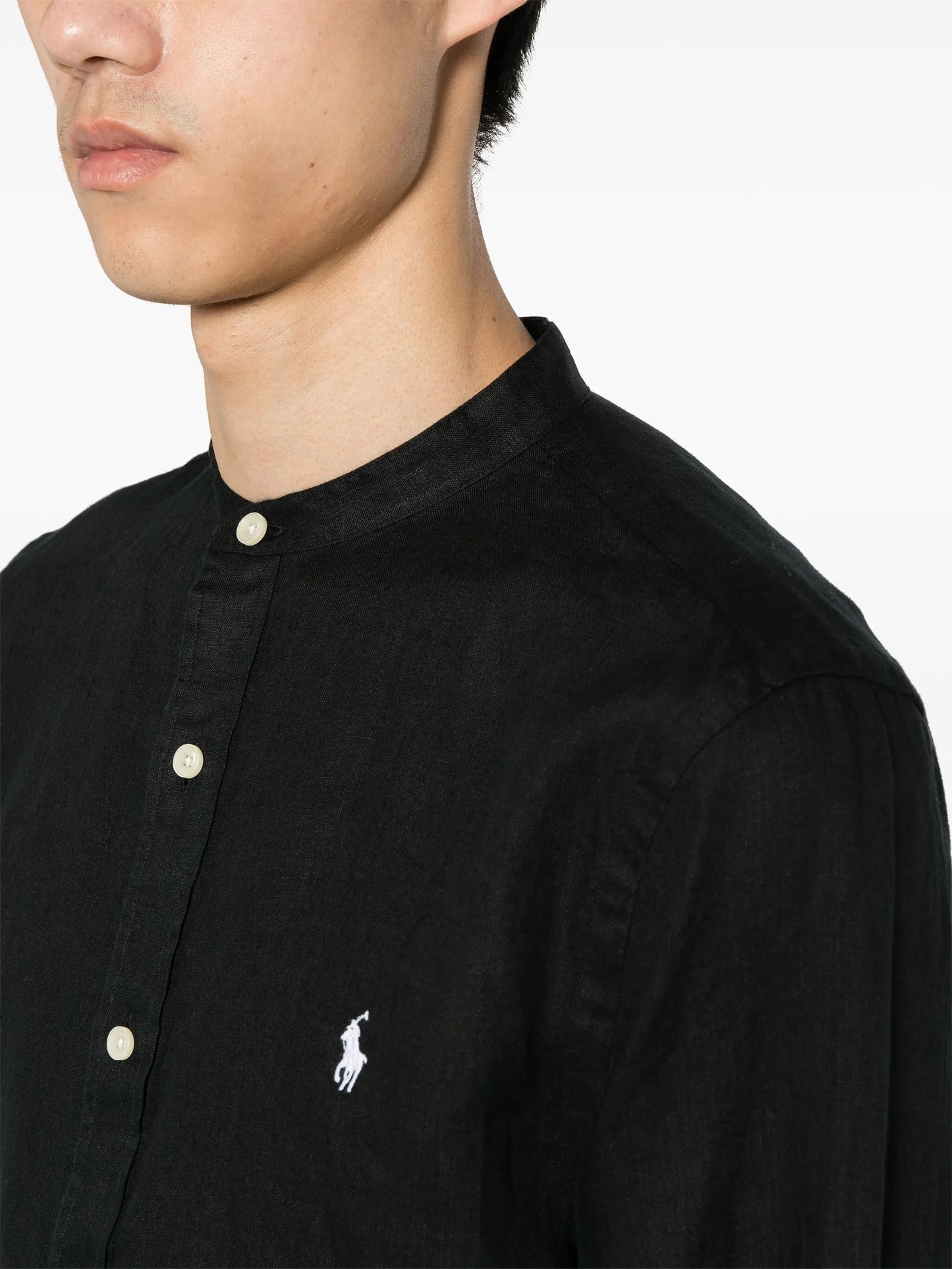 Polo Pony-motif linen shirt