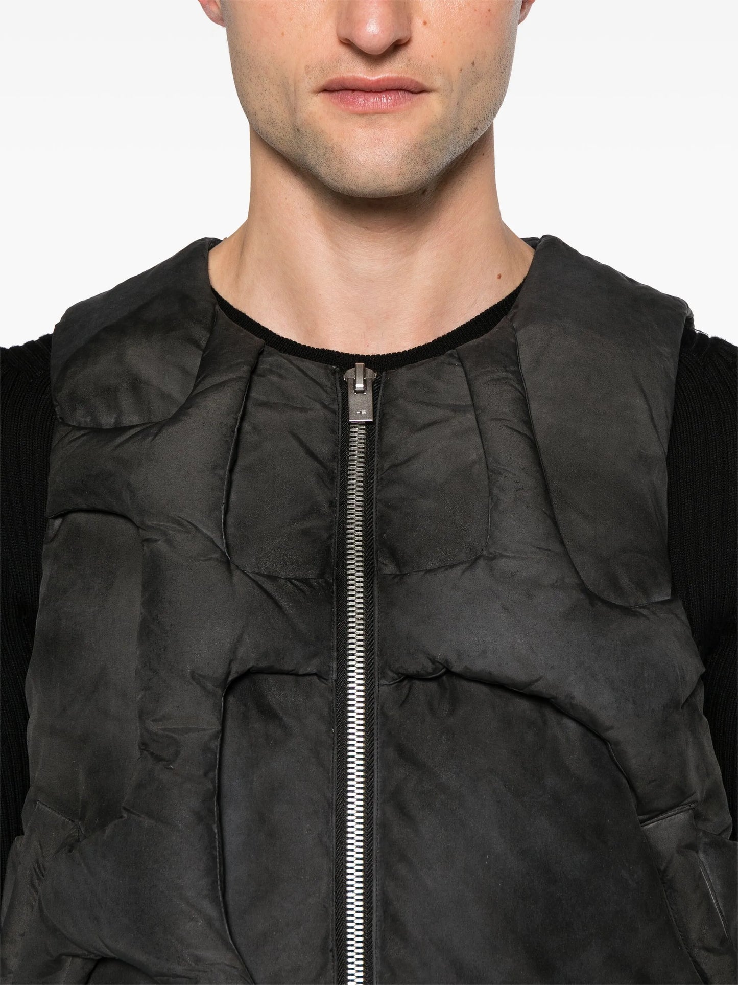 Diffusion panelled down gilet