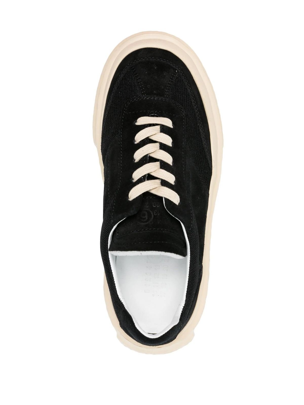 numbers-motif suede sneakers