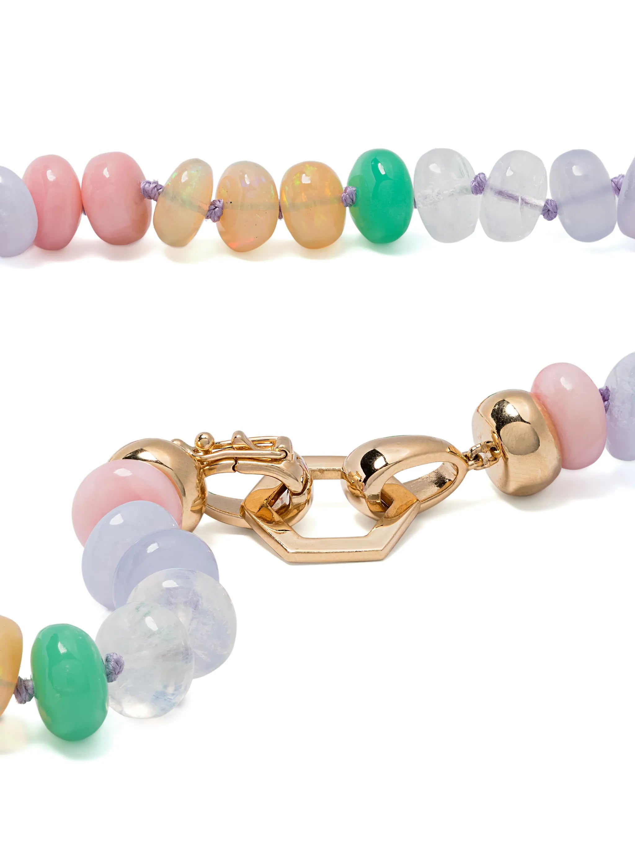 18kt yellow gold Foundation bead necklace