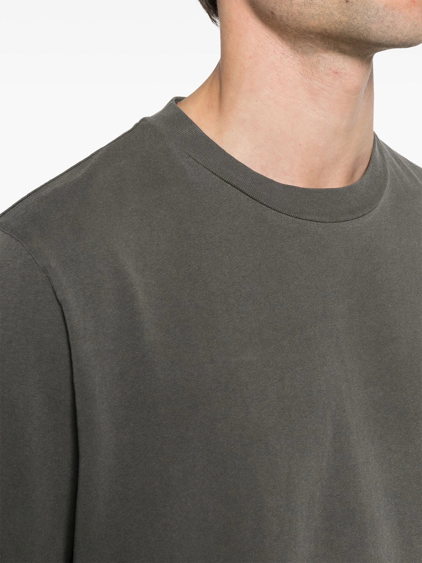 ribbed trim boxy T-shirt