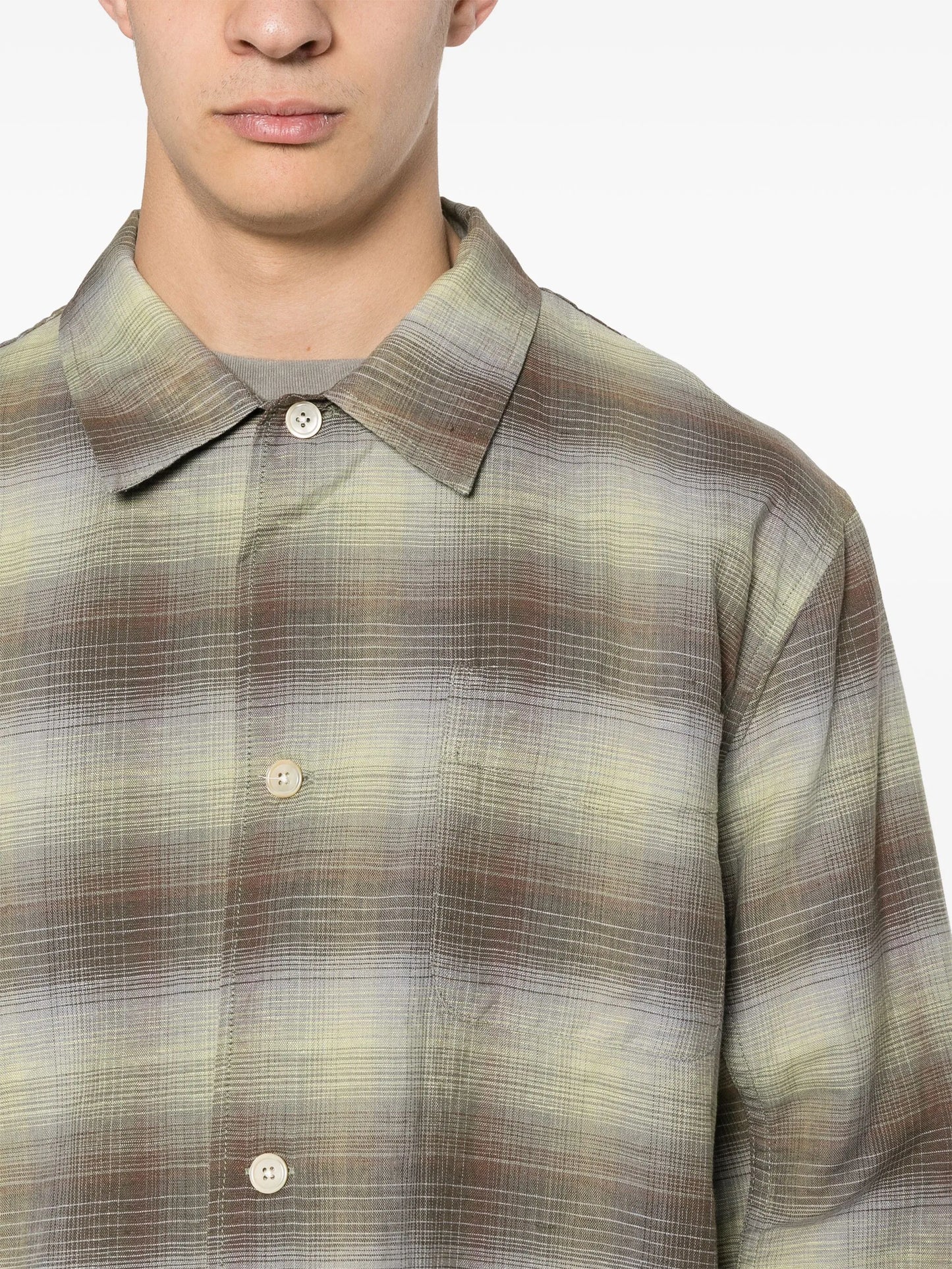 Box checked shirt