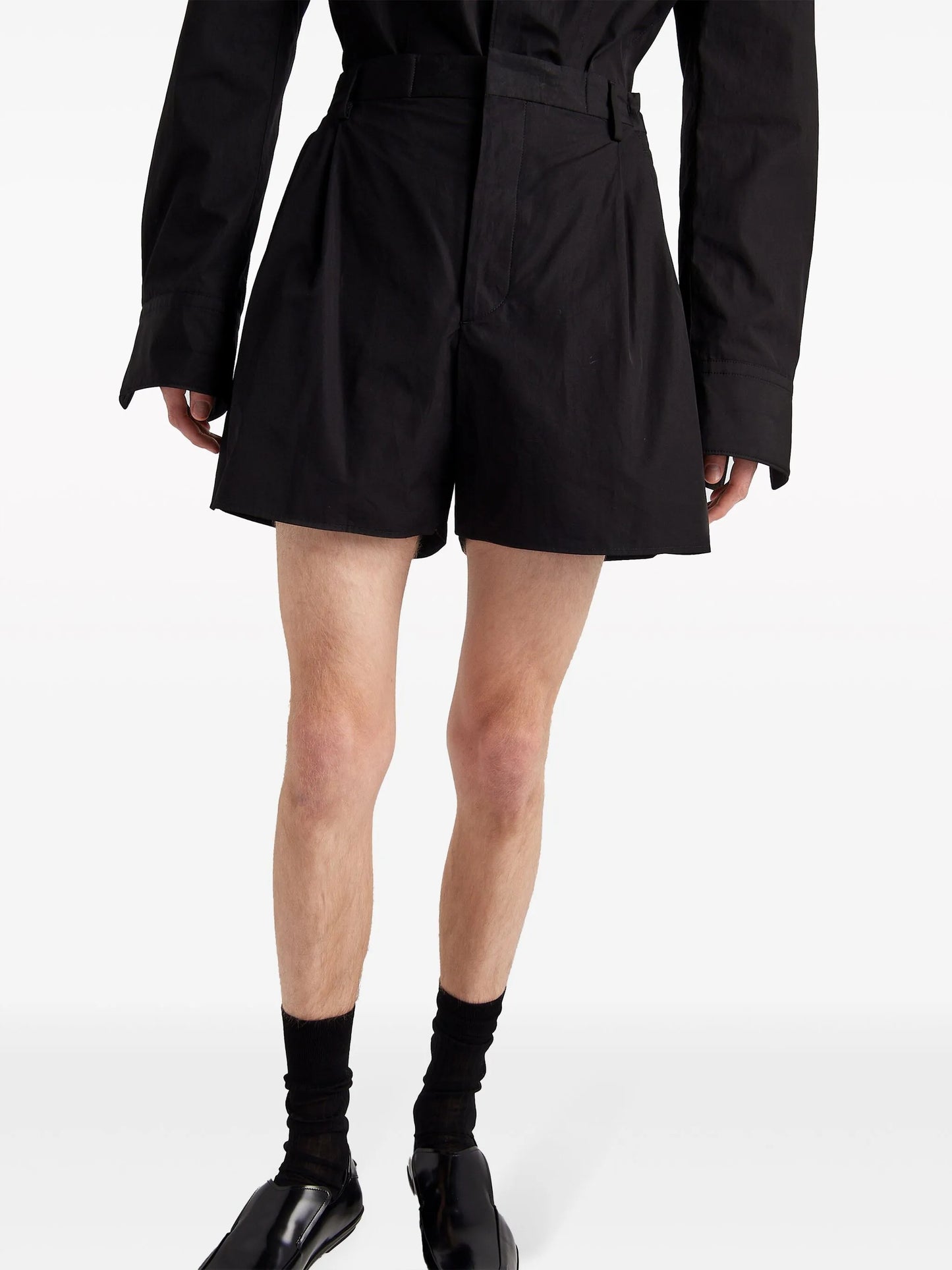 tailored cotton shorts