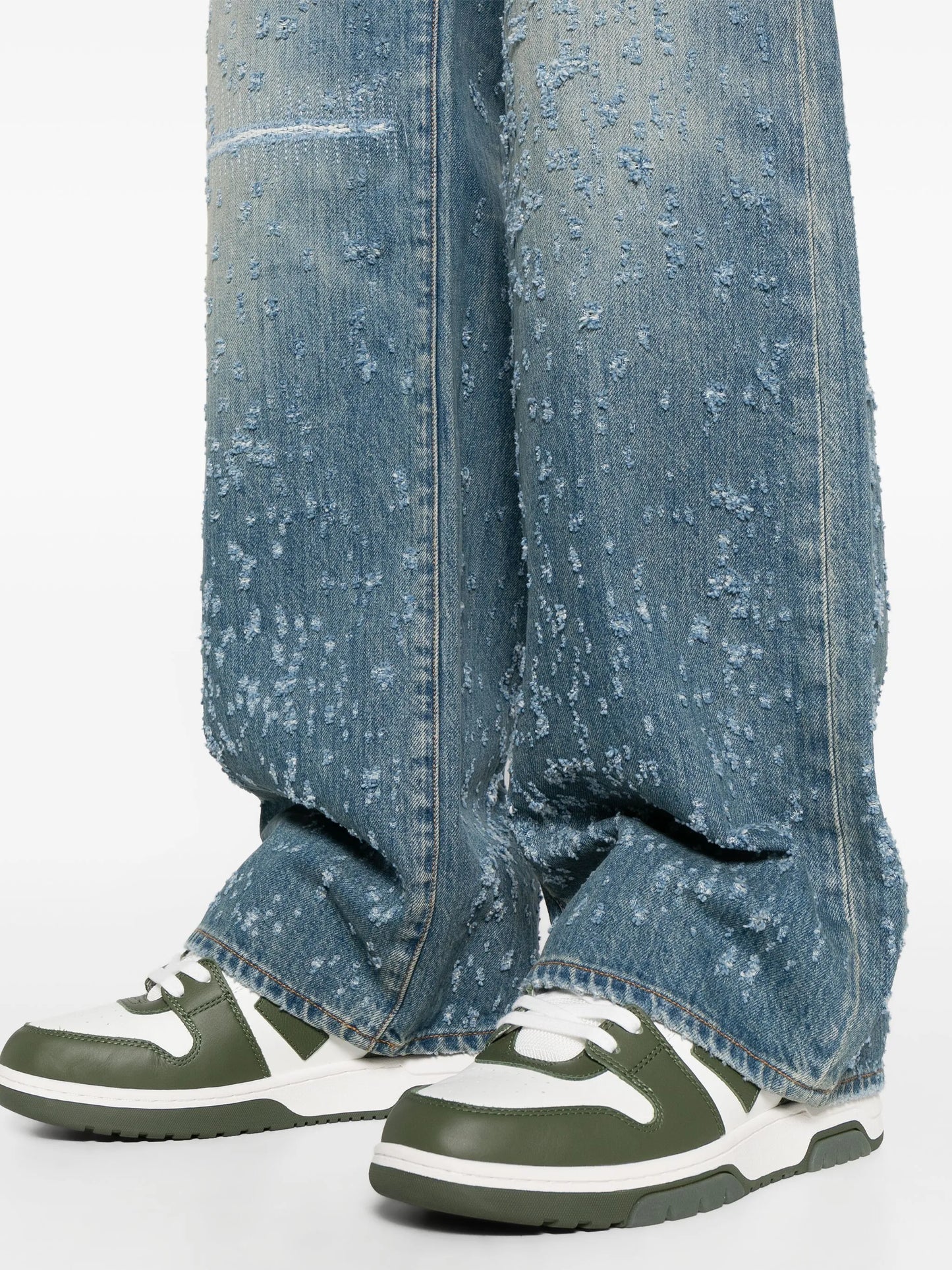 Shotgun mid-rise straight-leg jeans