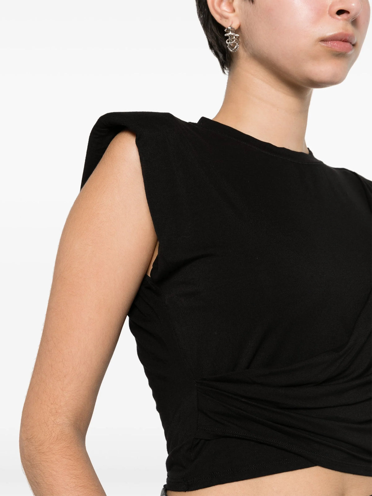 Signature Estelle draped-detail top