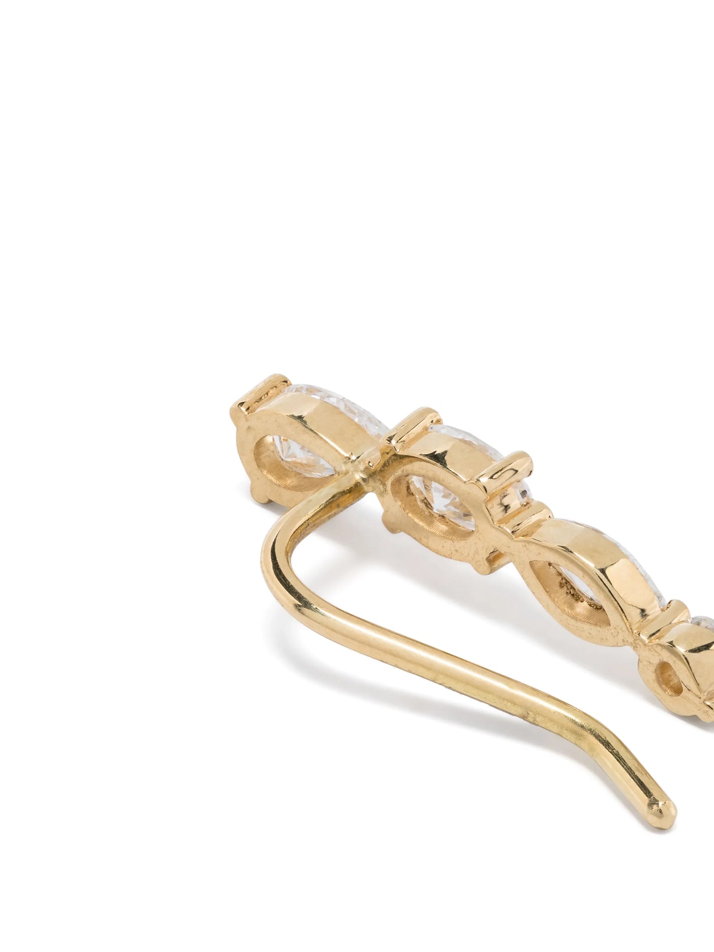18kt recycled yellow gold Miro diamond single earring