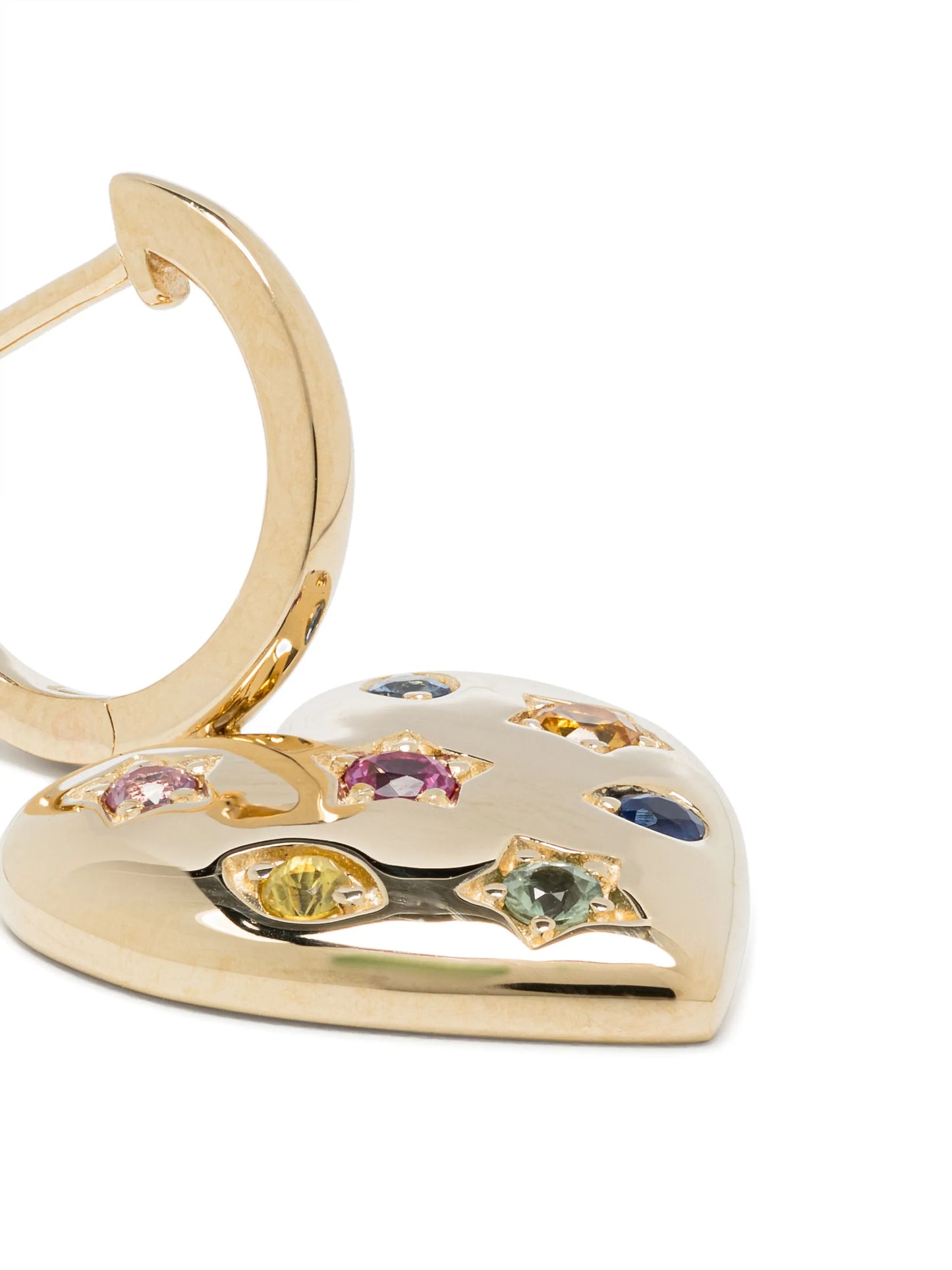 14kt yellow gold Kaleidoscope sapphire earrings
