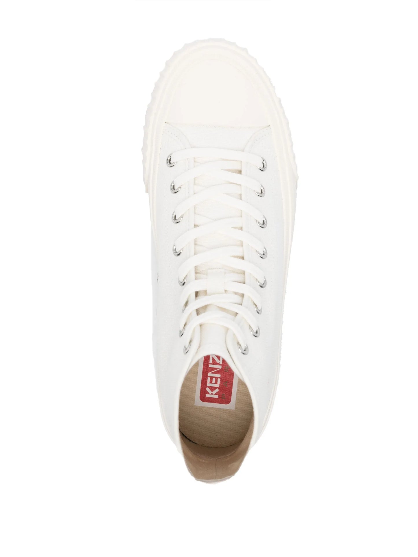 Tiger-print high-top sneakers