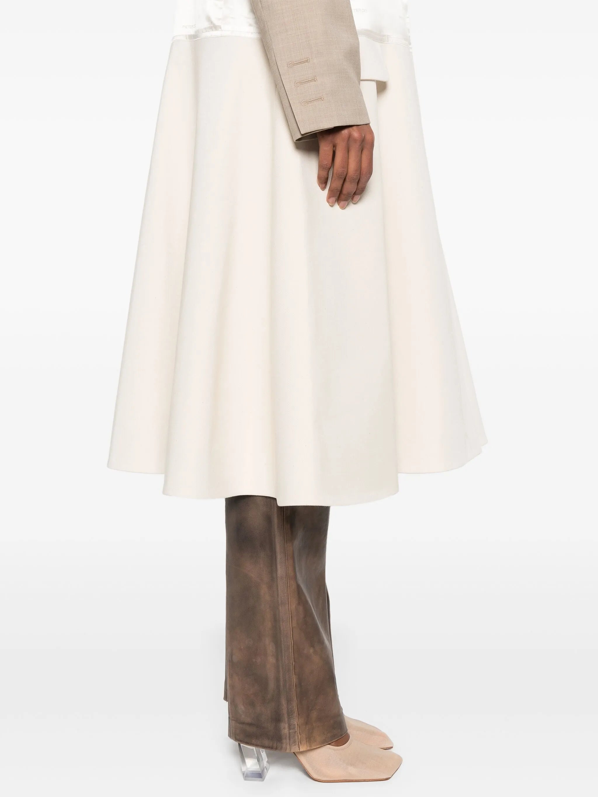 Collage panelled coat