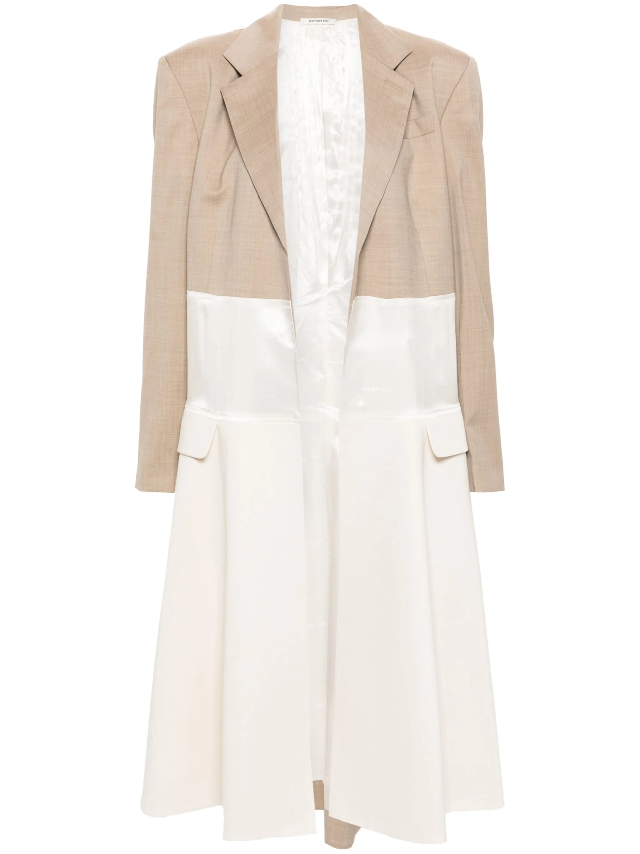 Collage panelled coat