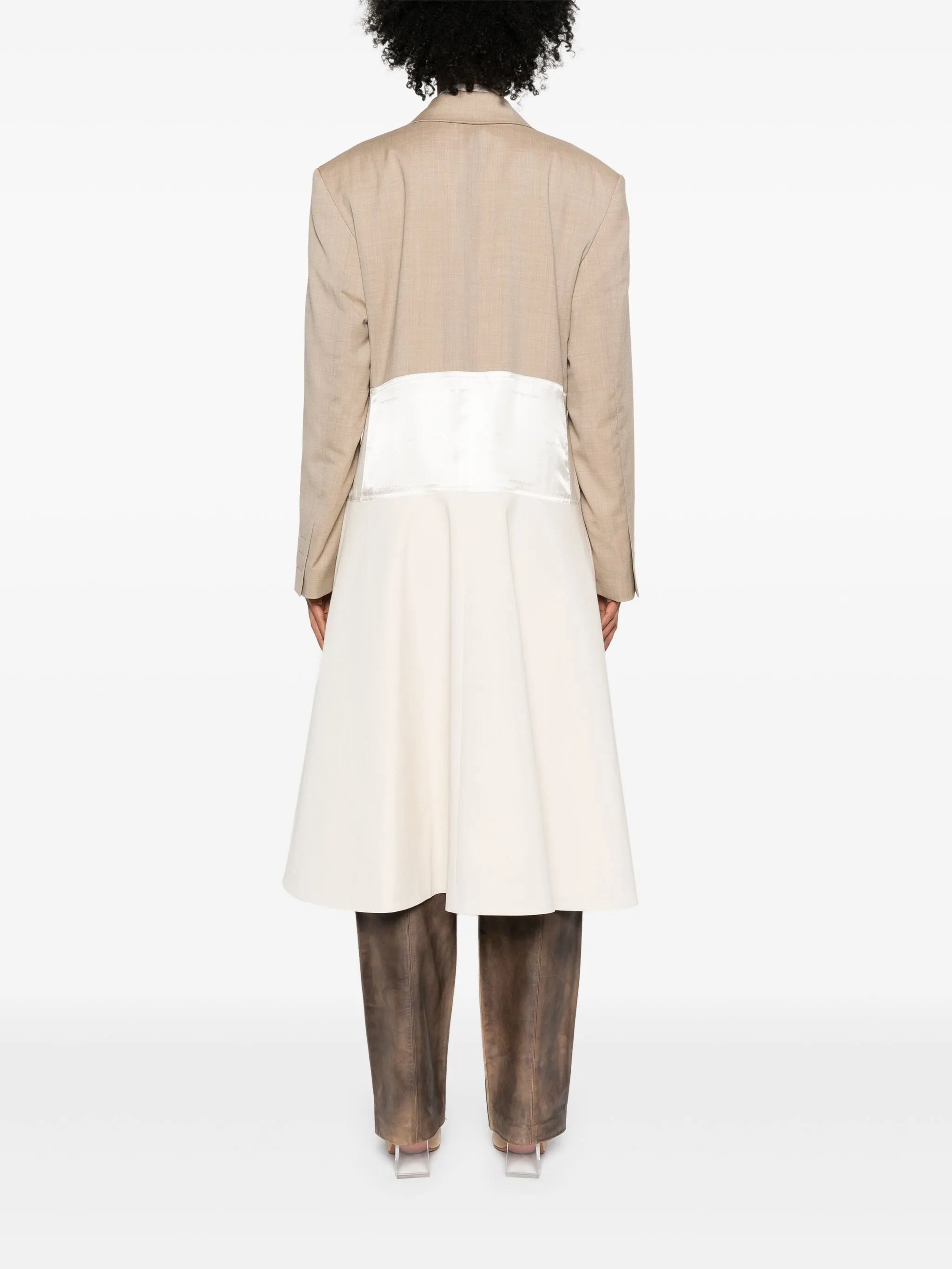 Collage panelled coat