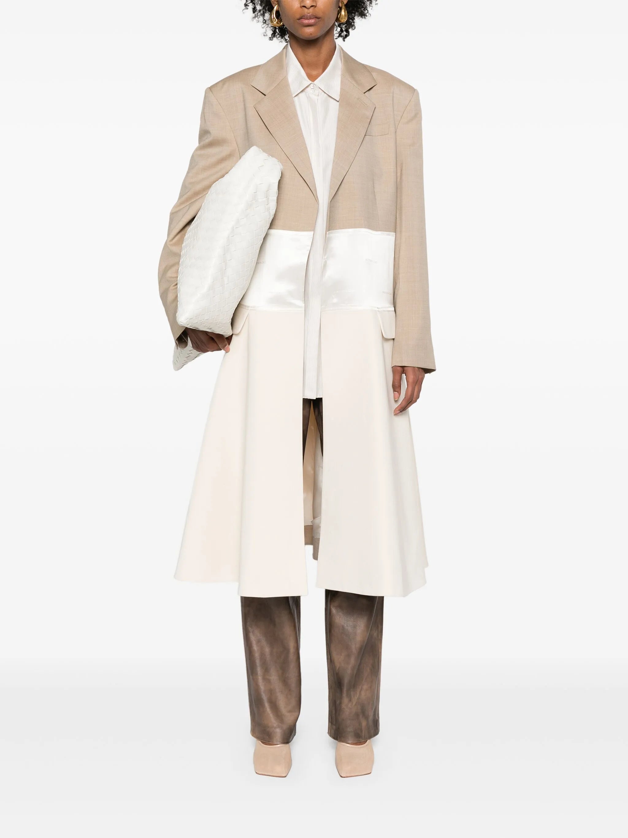 Collage panelled coat