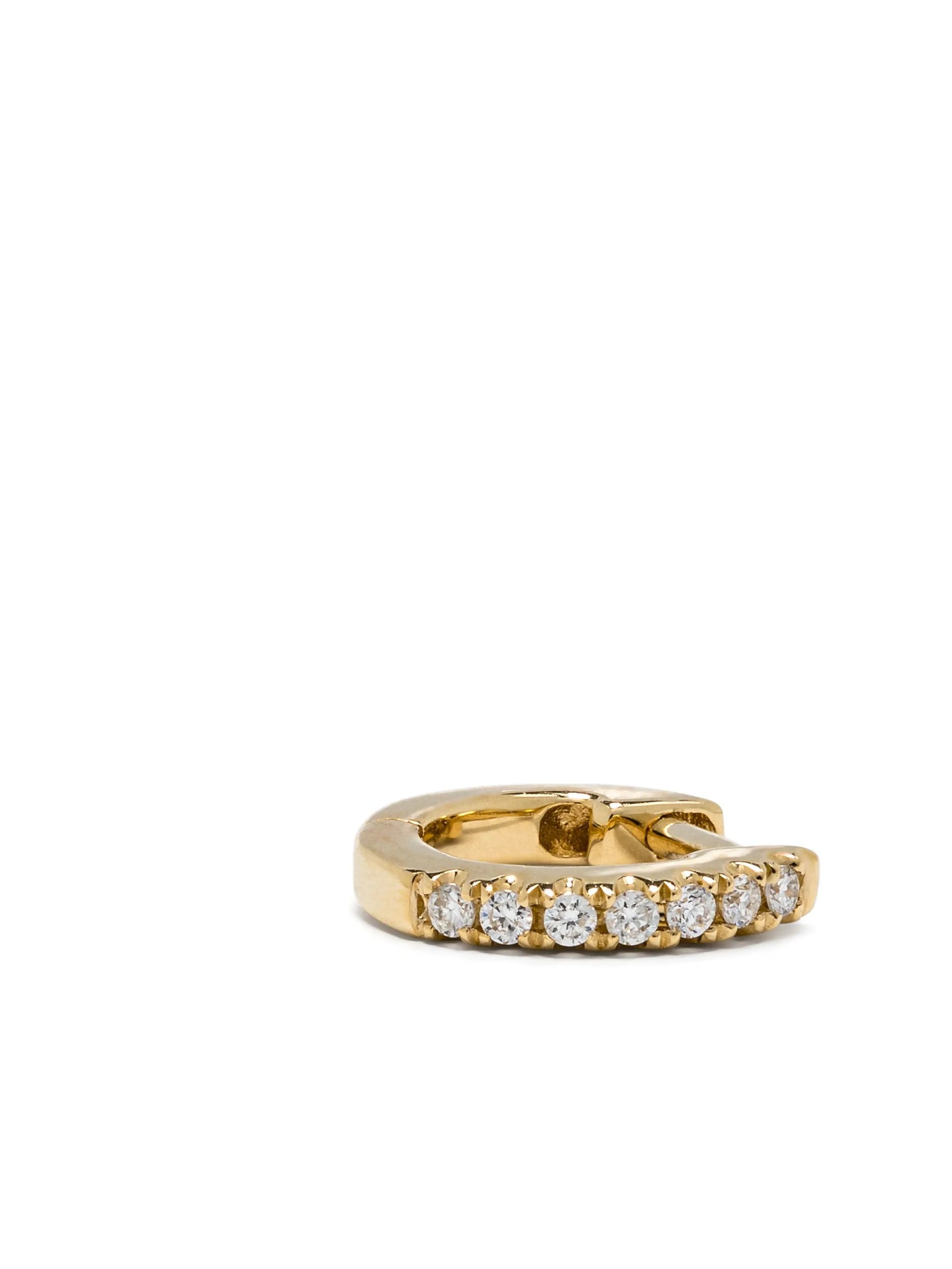 14kt yellow gold Teeny Weeny diamonds single earring